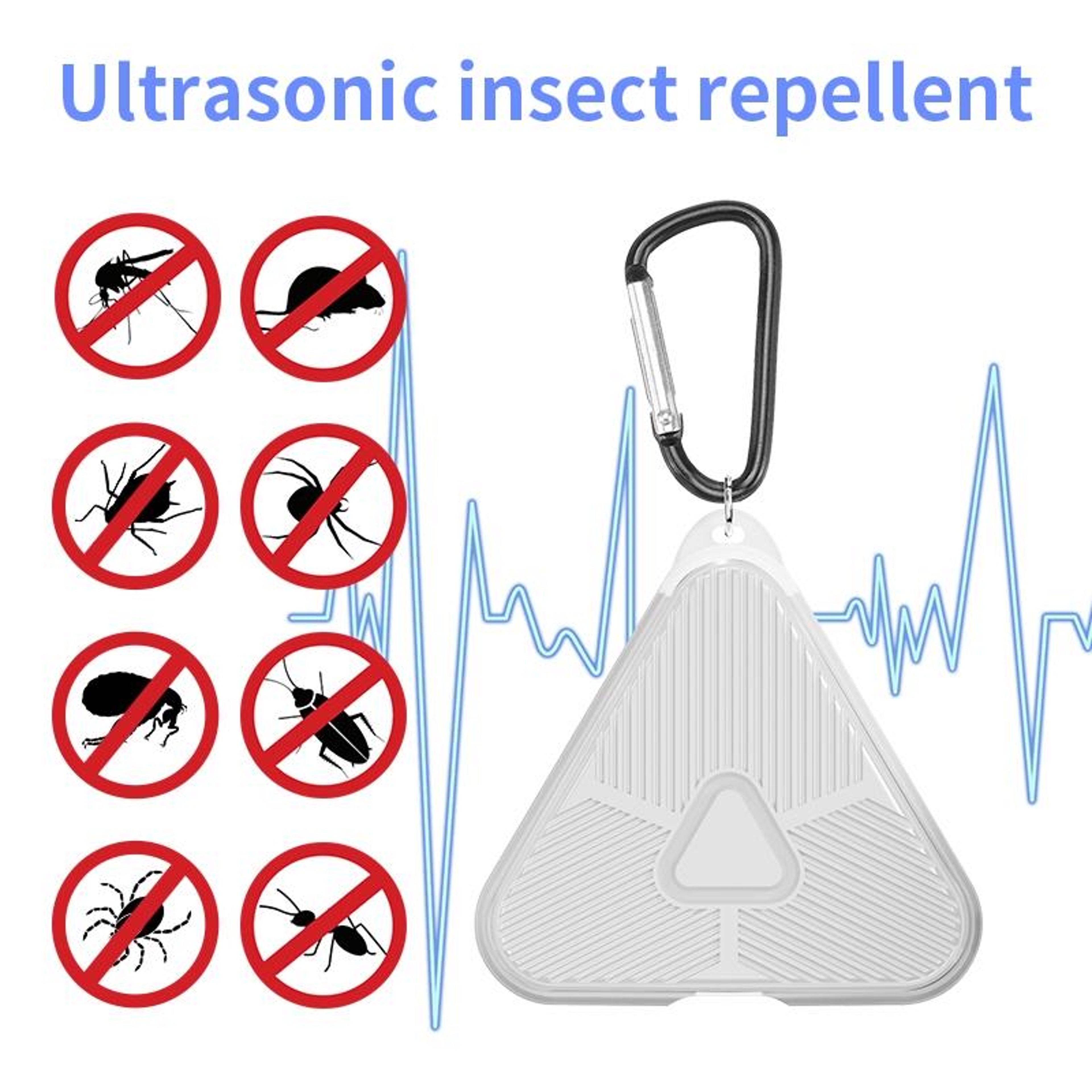 Portable Ultrasonic Mosquito  Pest Repeller For Outdoor Camping 1