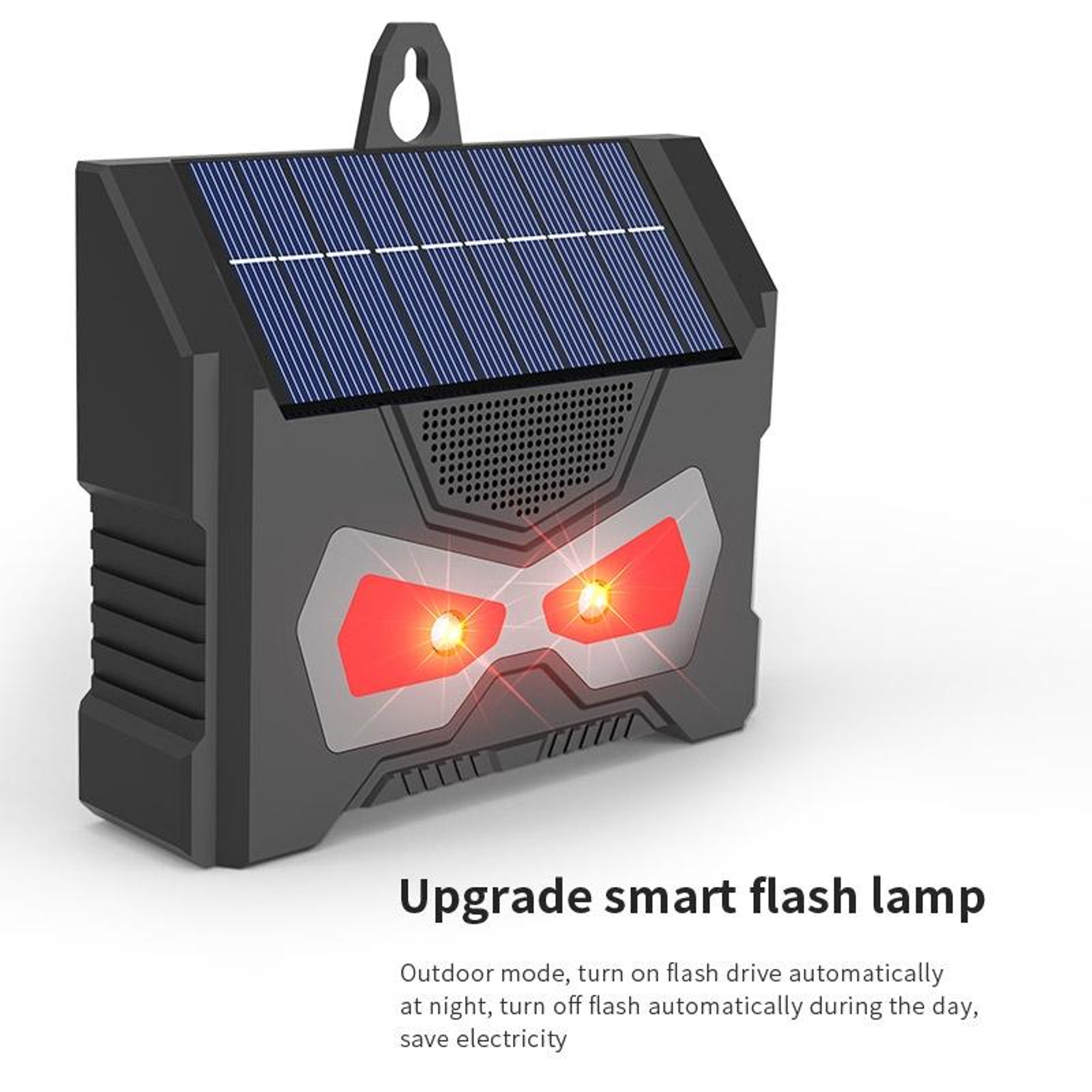Solar Ultrasonic Animal Repeller With LED Flash Waterproof Rodent  Garden Pest Deterrent 8
