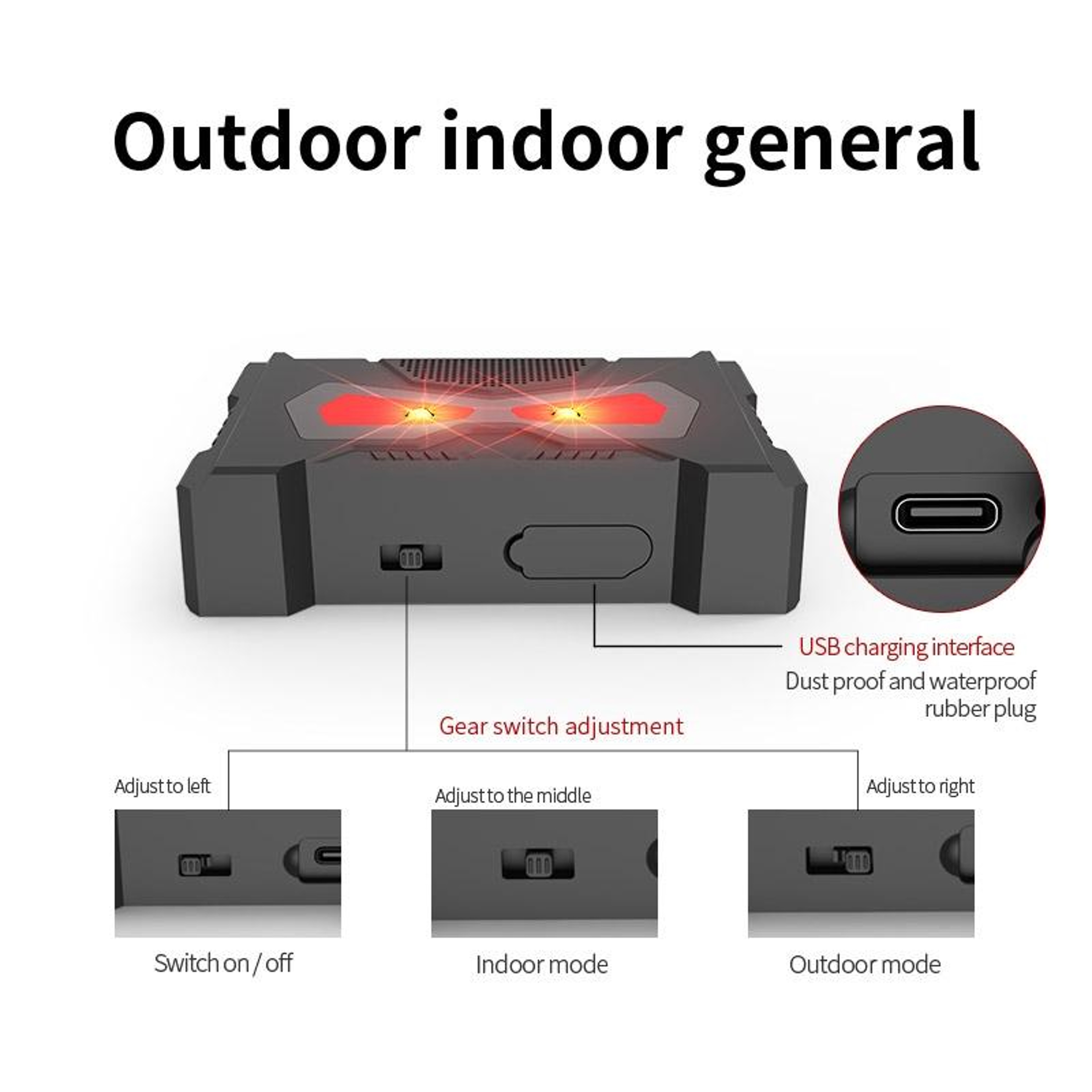 Solar Ultrasonic Animal Repeller With LED Flash Waterproof Rodent  Garden Pest Deterrent 3