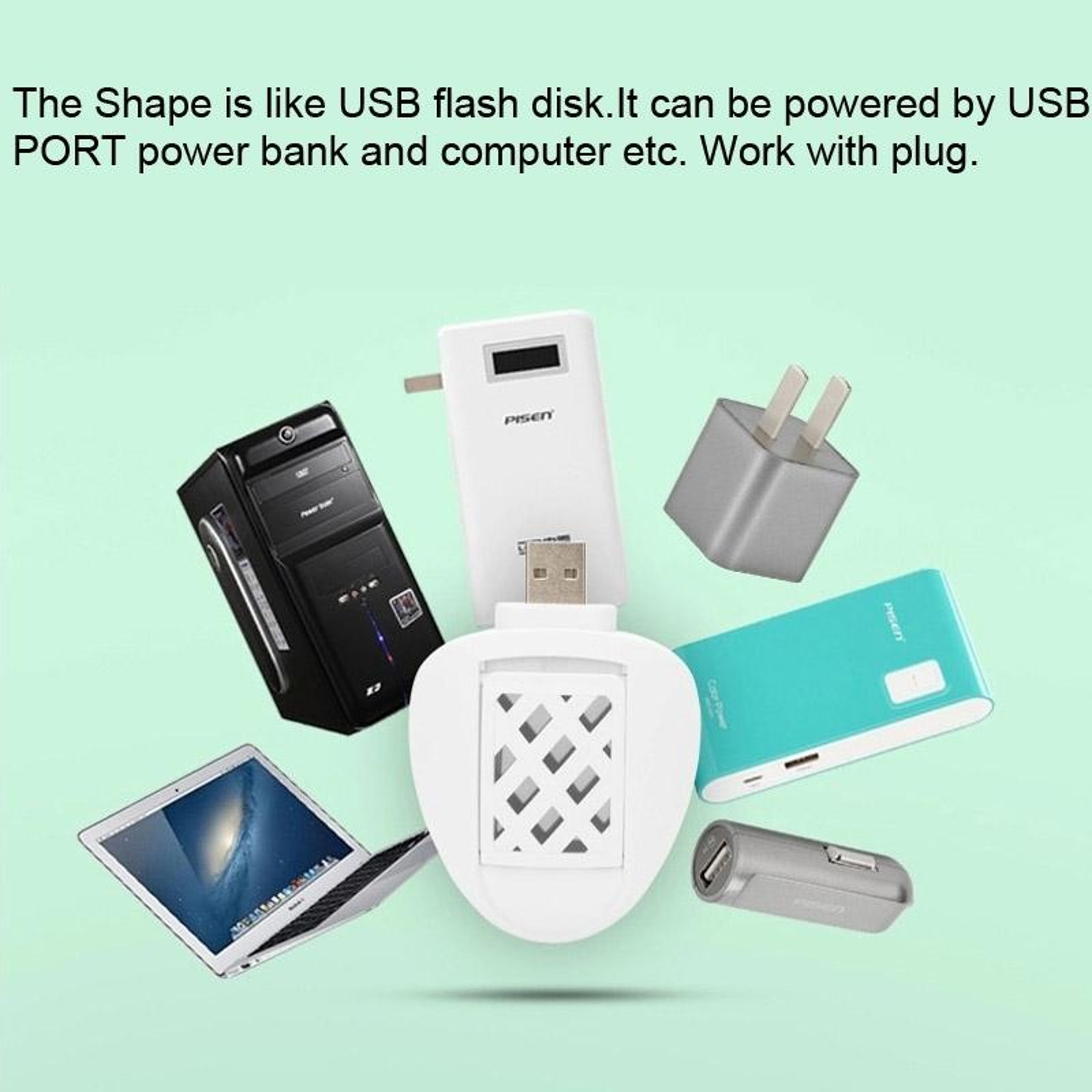 USB Mosquito Repellent Heater Portable Plug  Play Insect Protection Device 3