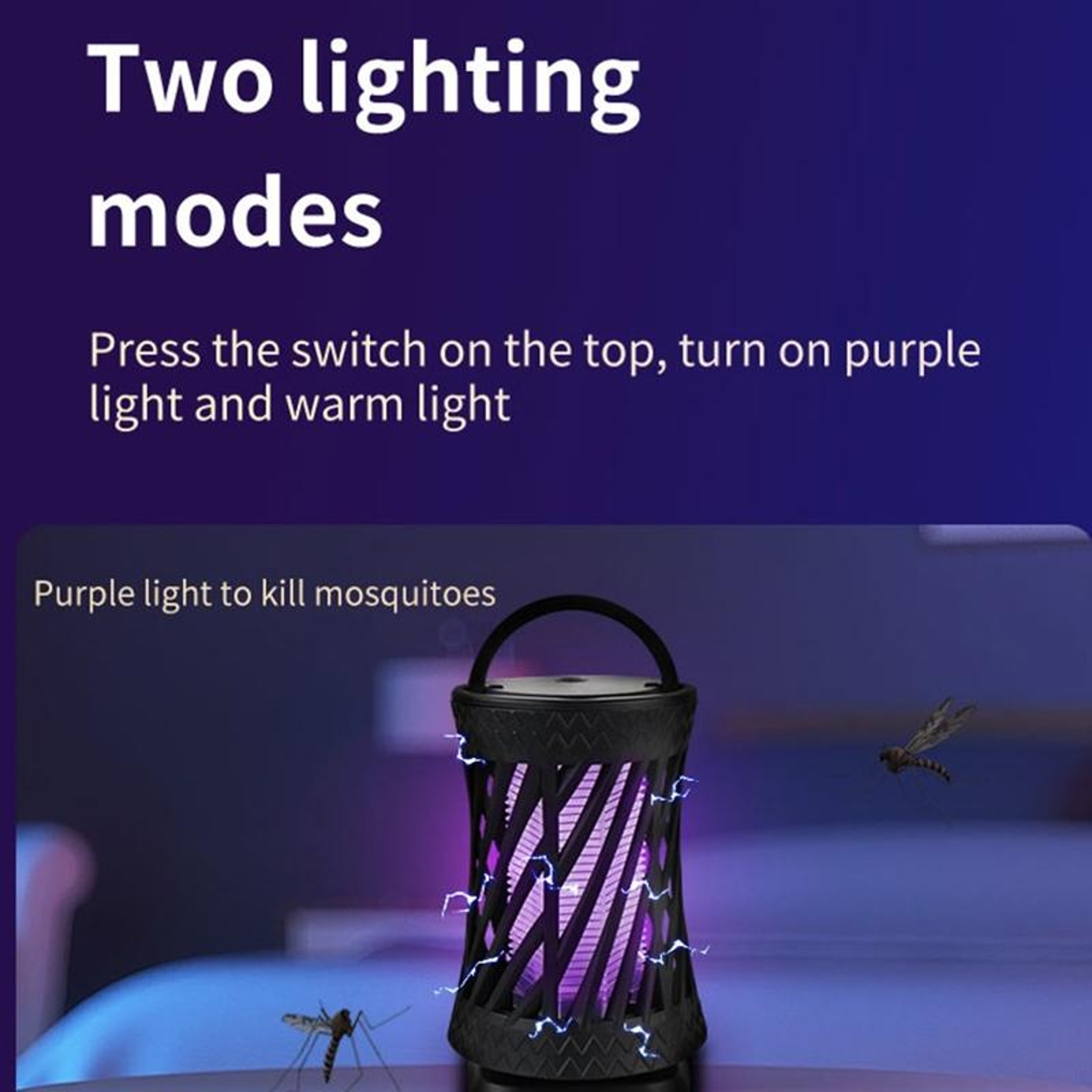 Rechargeable UV Mosquito Killer Lamp With Safe Electric Fly Trap Technology 3