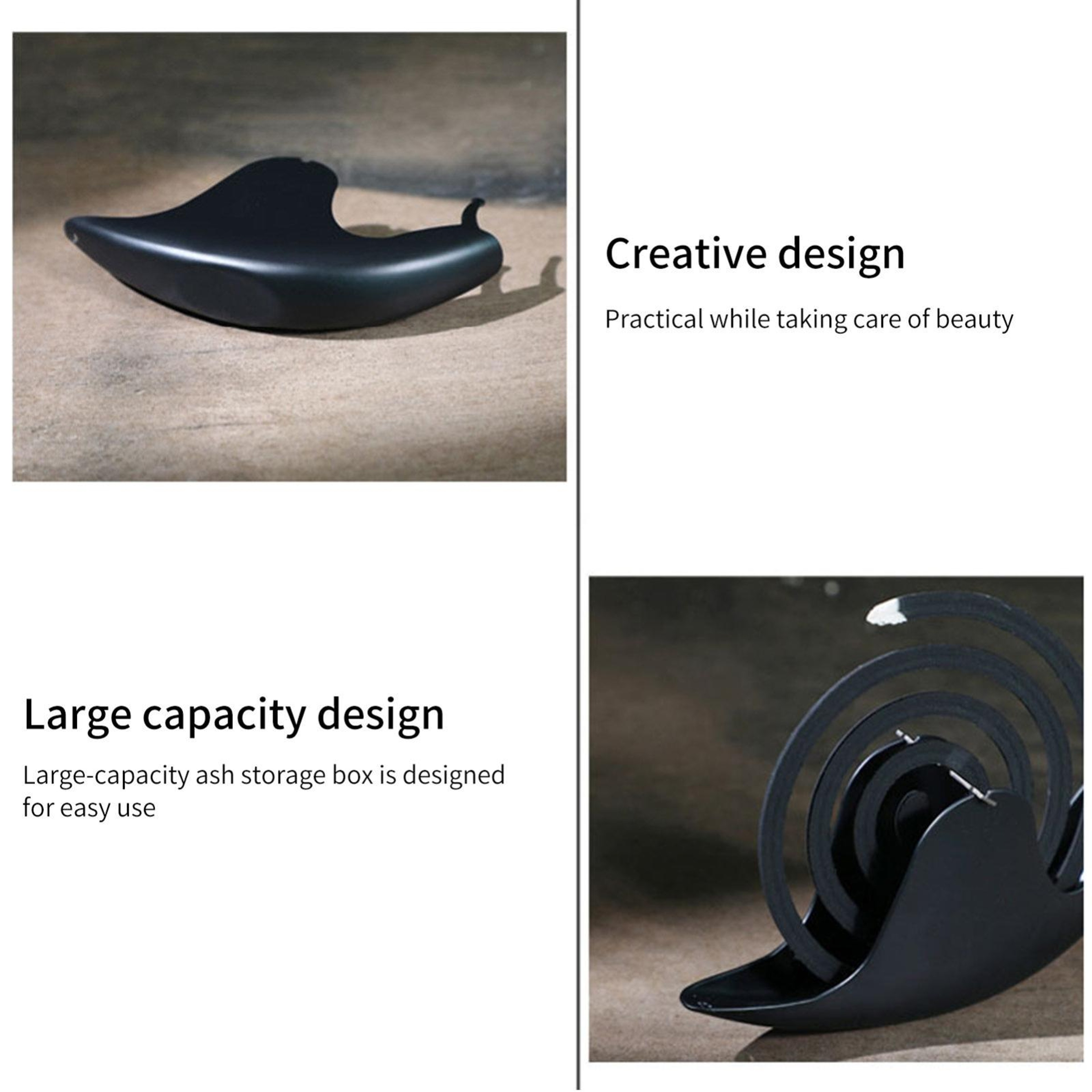 Snail Shape Fireproof Mosquito Coil Holder With Ash Catcher Tray For Indoor  Outdoor Use 4