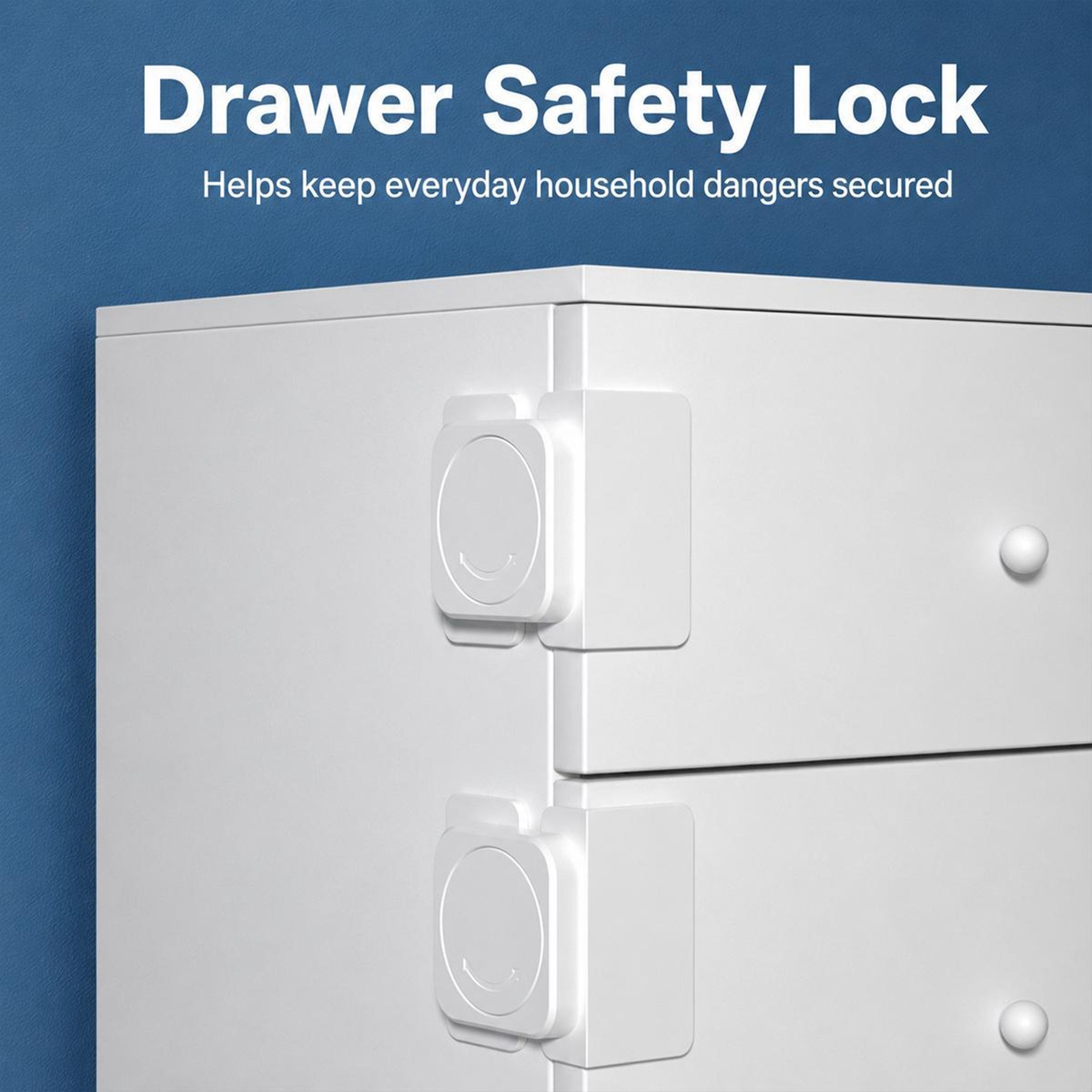 Baby Safety Cabinet Lock Hidden Switch Childproof Fridge Drawer Safety Latch 2