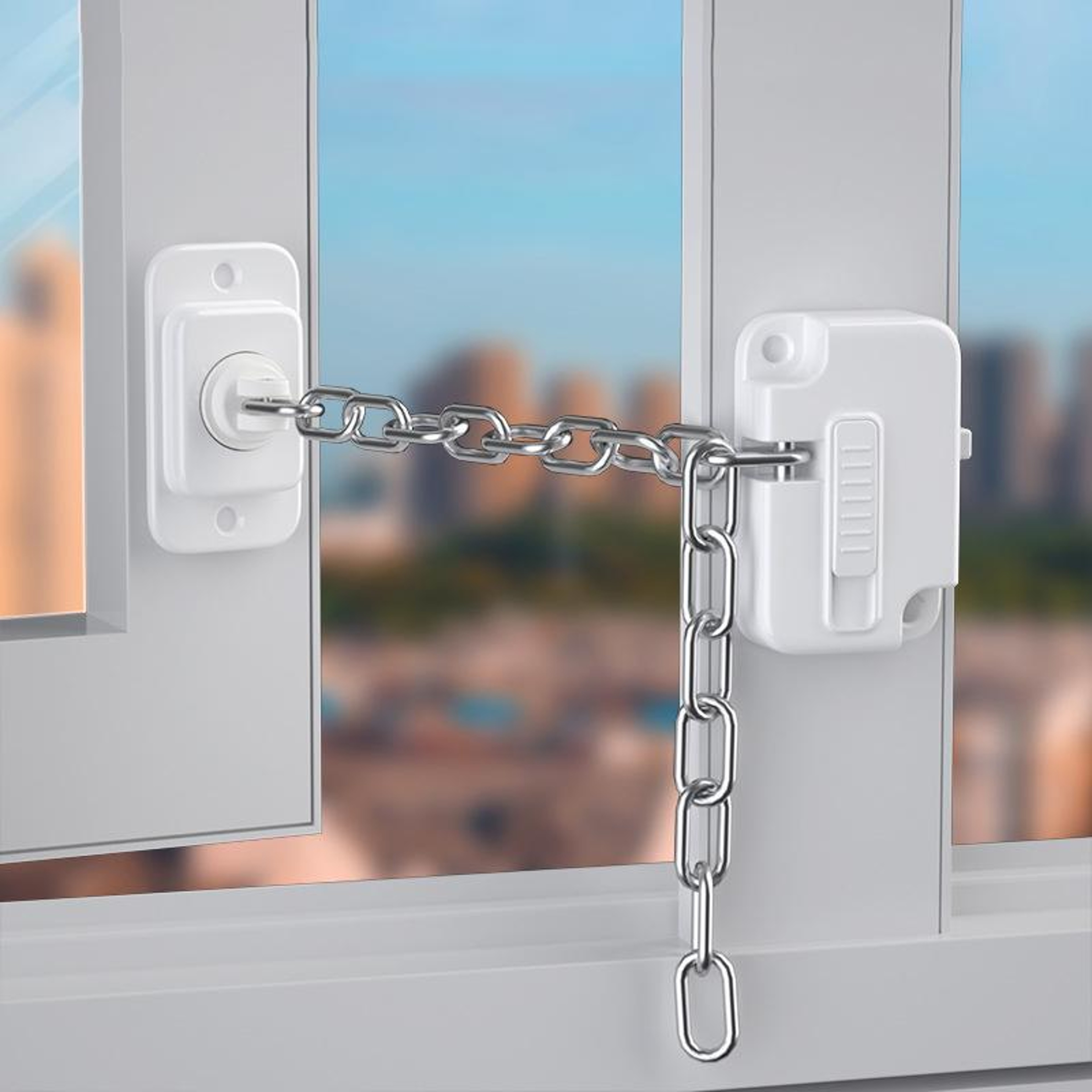 SafeVent Adjustable Child Safety Window  Door Lock Restrictor 0