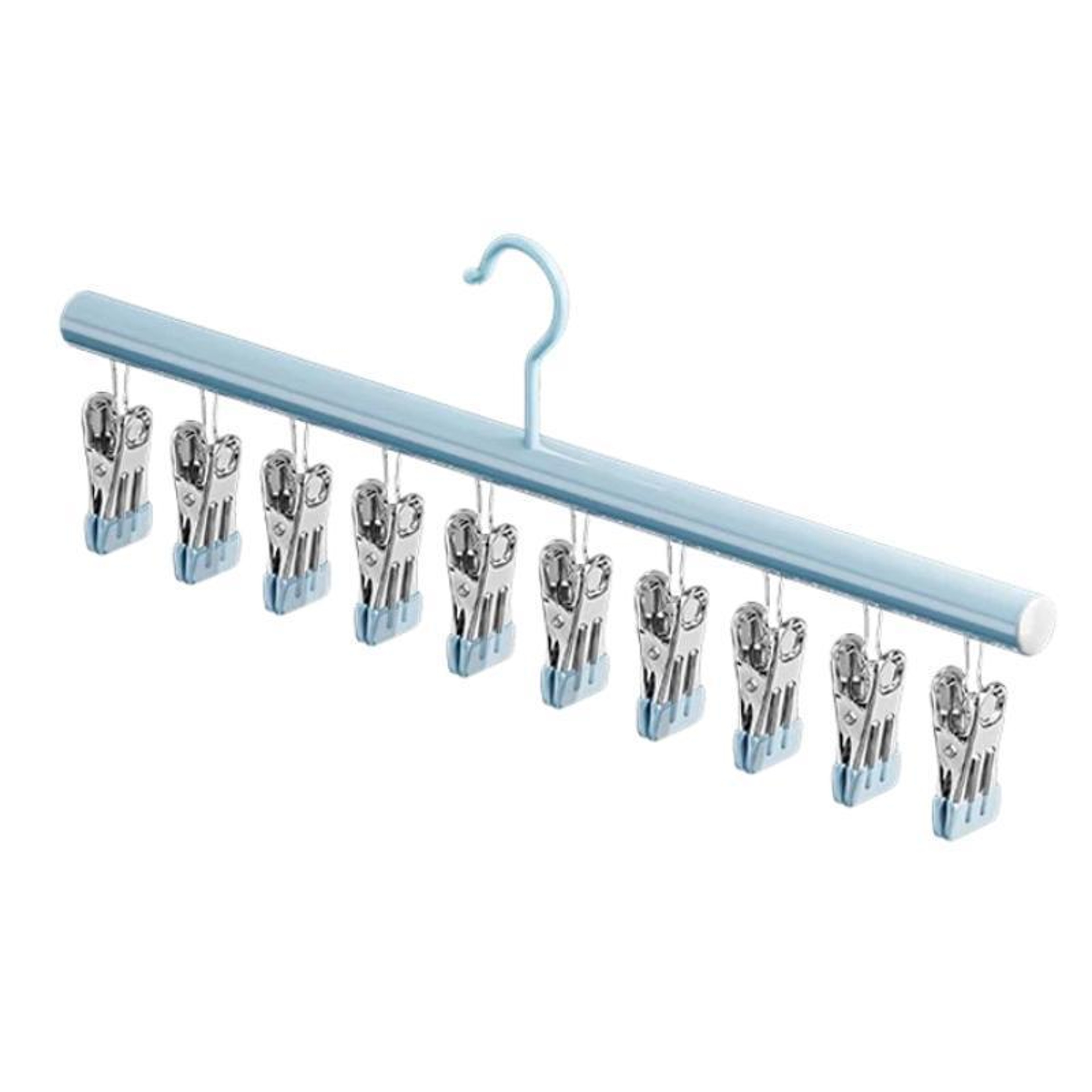 GripLock Stainless Steel Sock Drying Rack With 20 Non Slip Clips For Space Saving Laundry Care 7