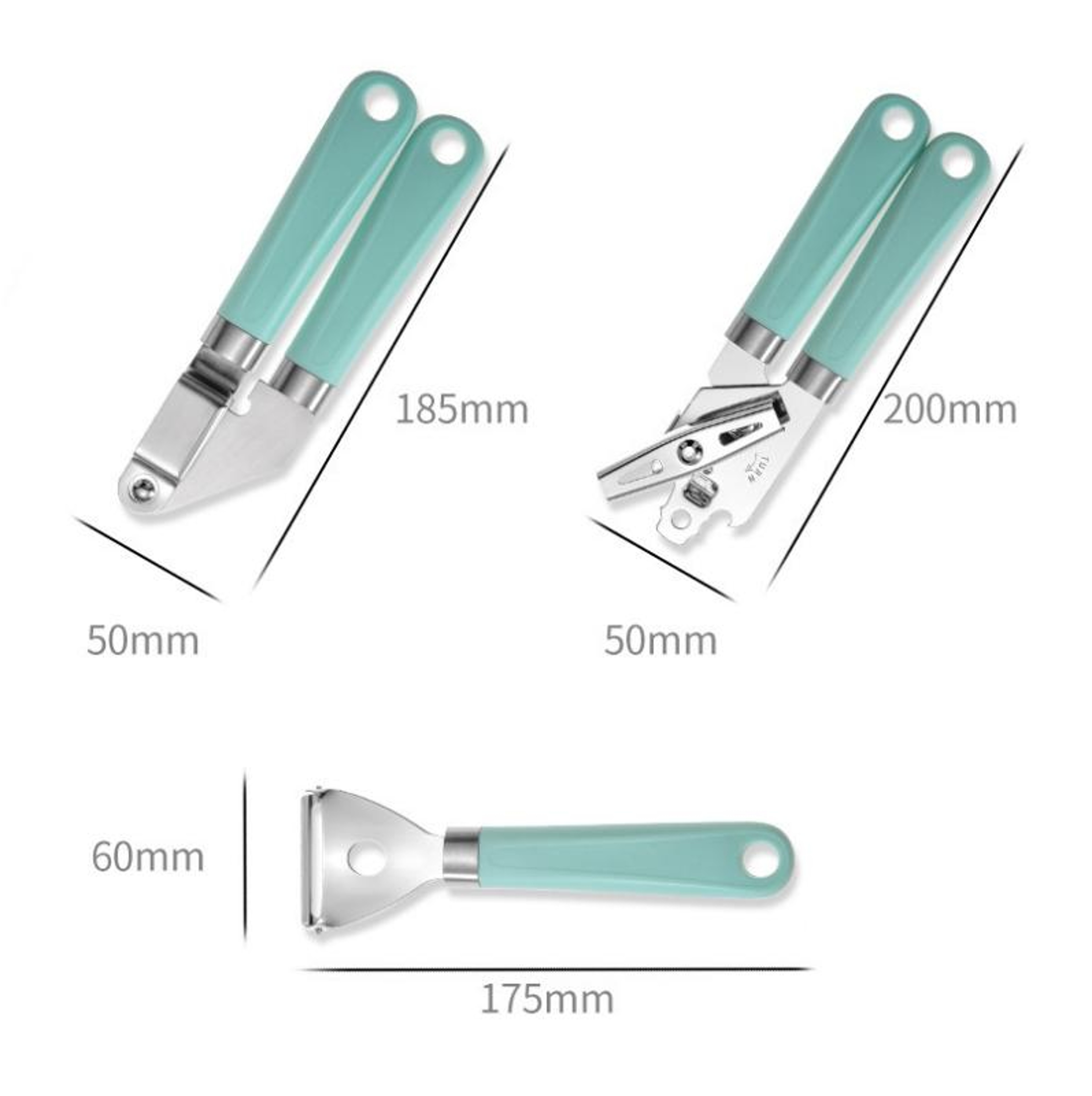 9 In 1 Kitchen Utensil Set Durable Stainless Steel Kitchen Tools Set With Plastic Handle 6