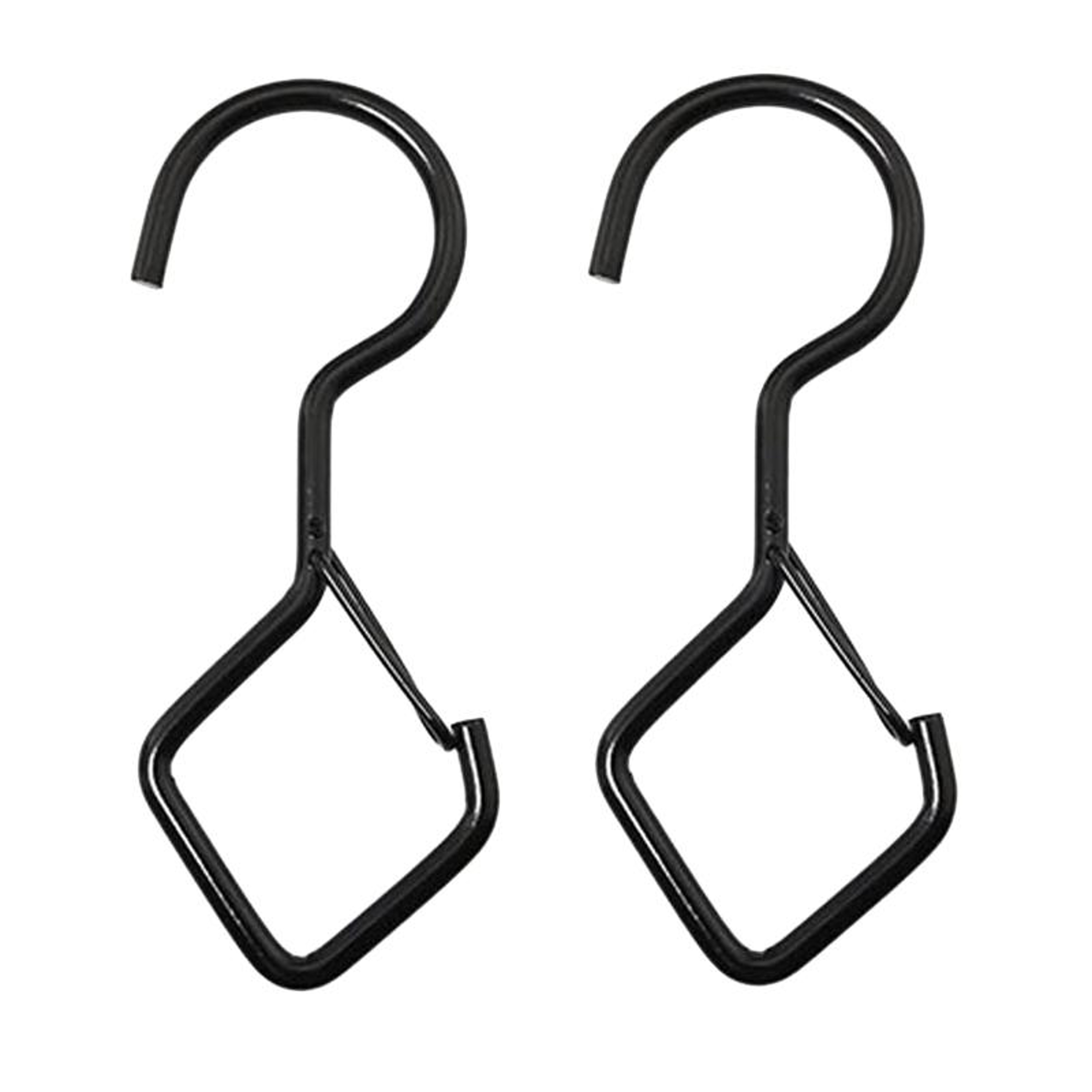 Heavy Duty Windproof S Hooks With Safety Buckle 2 Pack Metal Hanging Hooks 8