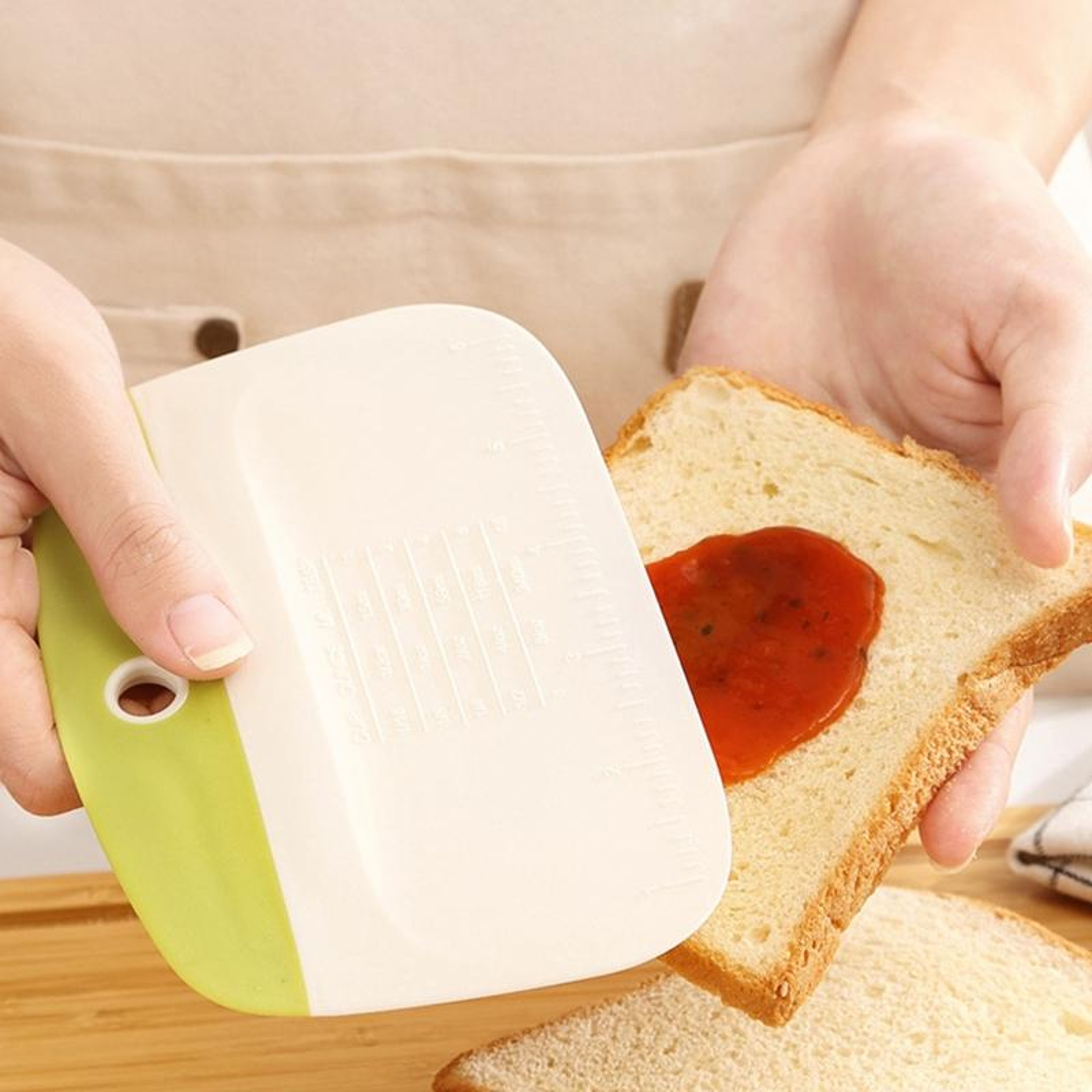 Precision Dough Cutter  Pasta Scraper With Measuring Scale 6
