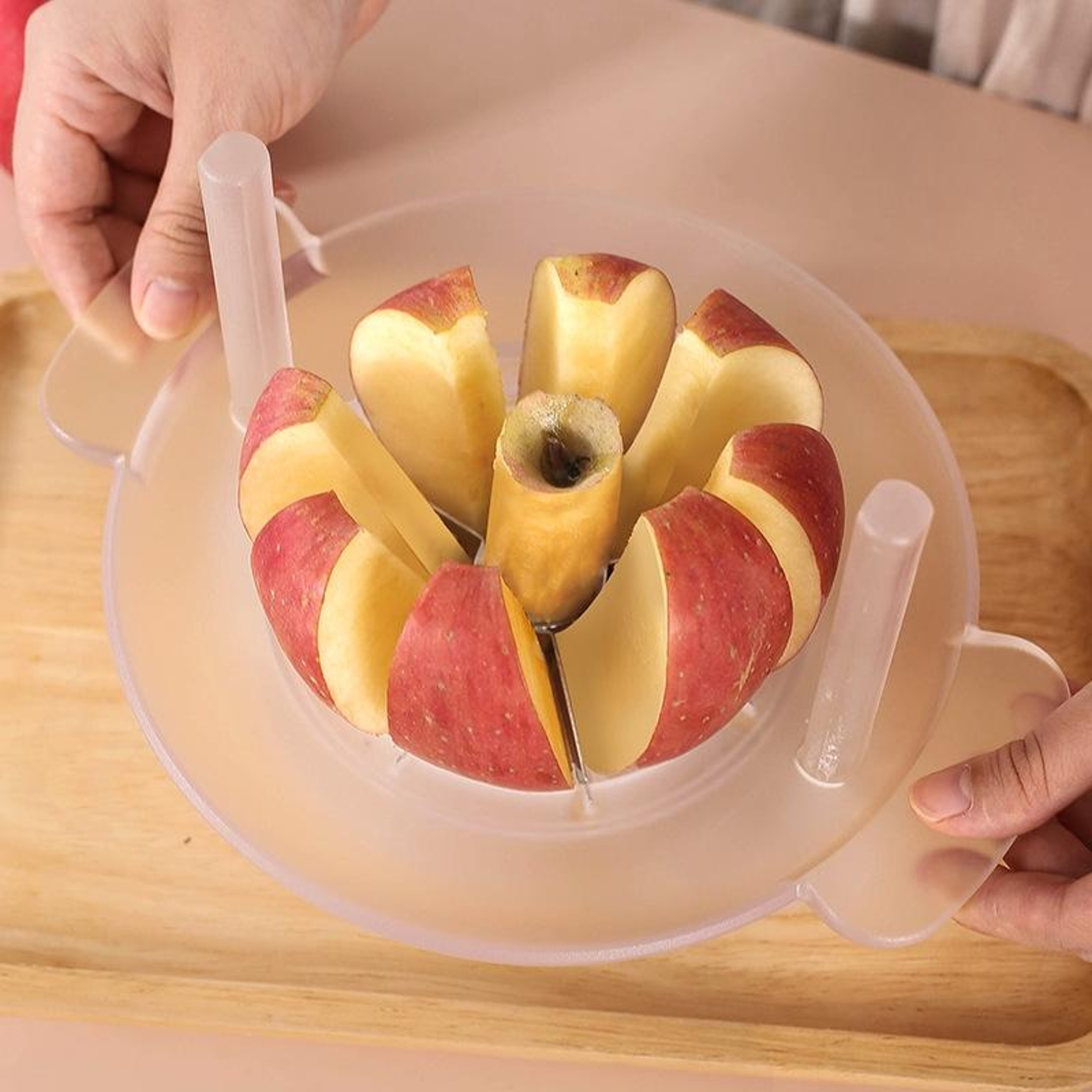 Premium Stainless Steel Apple Slicer  Fruit Corer Cutter For Fast Kitchen Prep 0