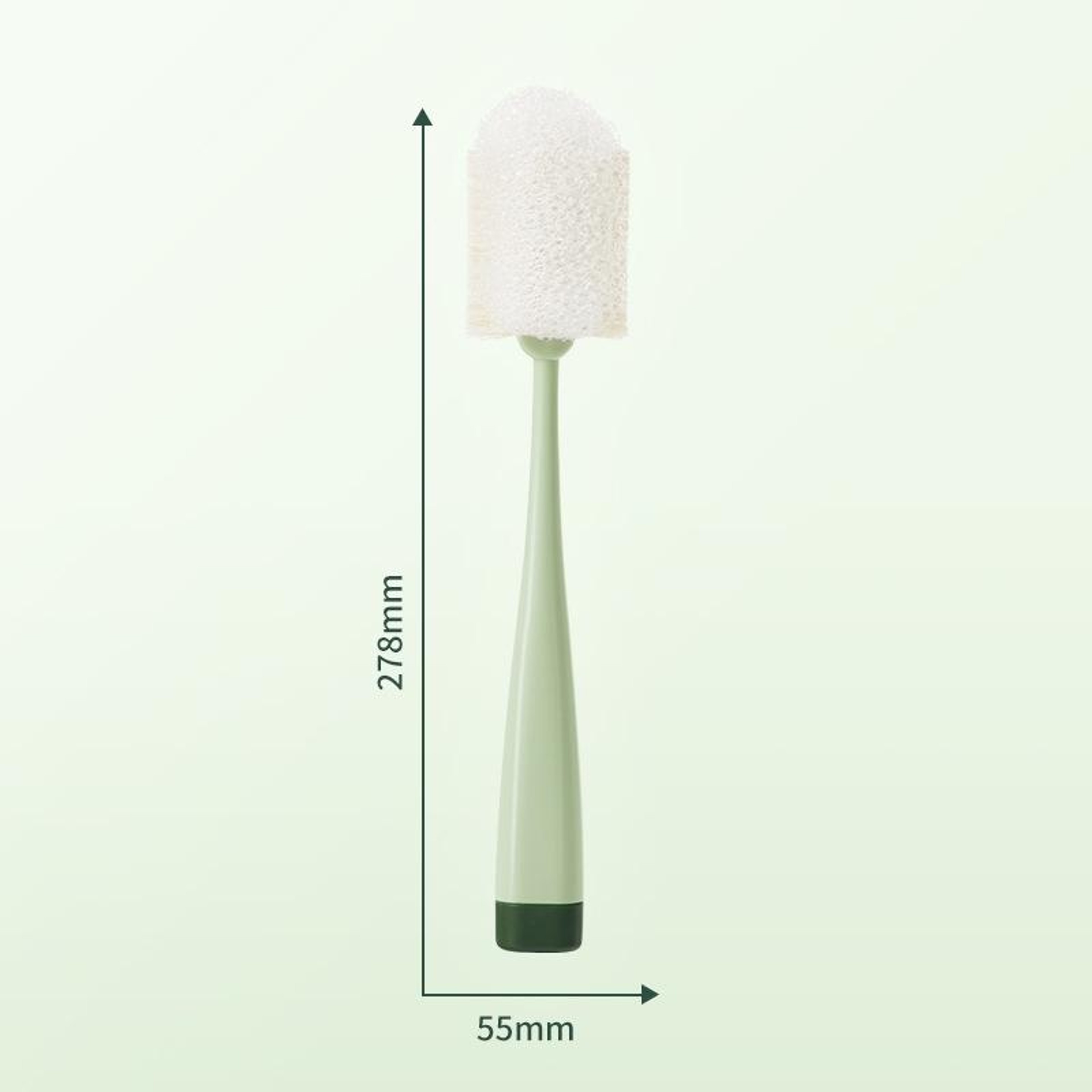 Long Handle Sponge Cup Cleaning Brush With Removable Head  Drying Stand 3