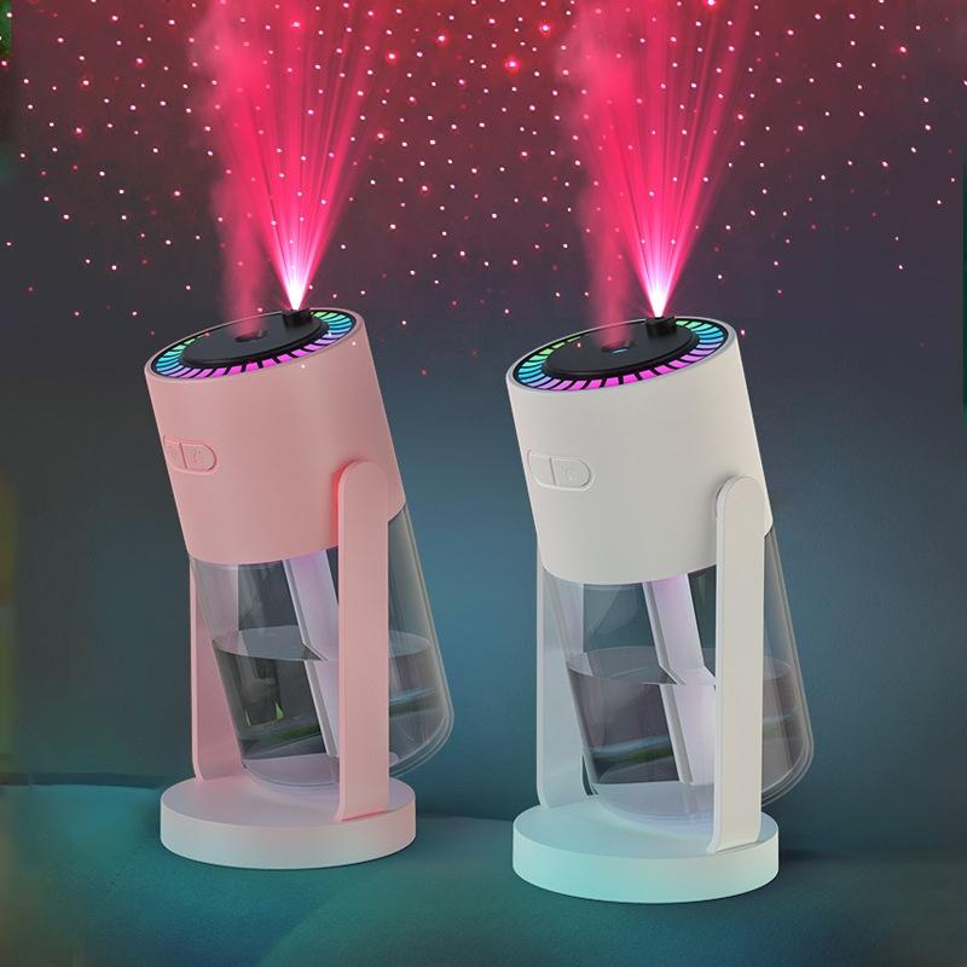 StarGlow USB Humidifier  Star Projector Humidifier For Car Bedroom  Office 280ml Cool Mist Diffuser 1