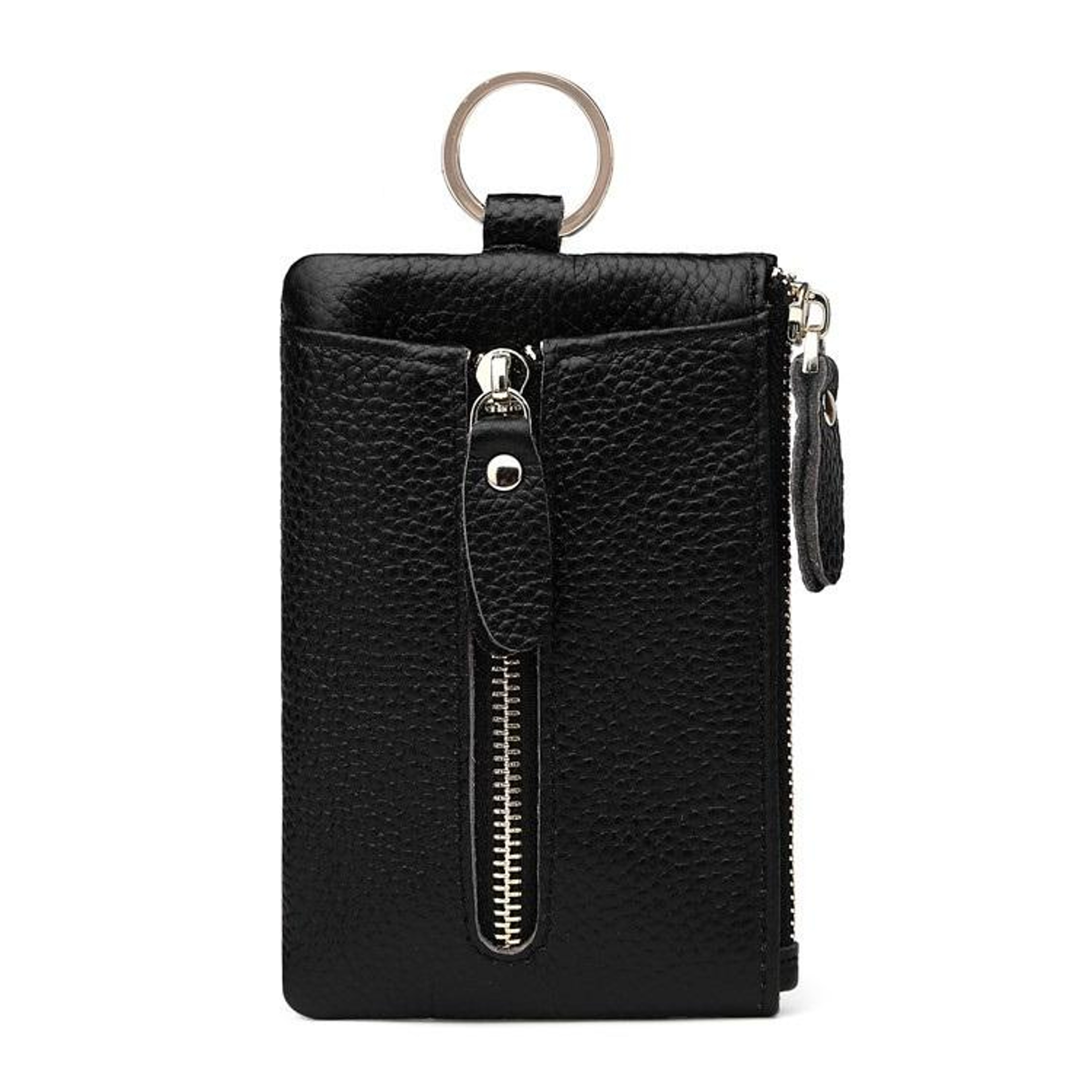 Vintage Leather Key Organizer Wallet Large Capacity Key Holder  Card Coin Case 1