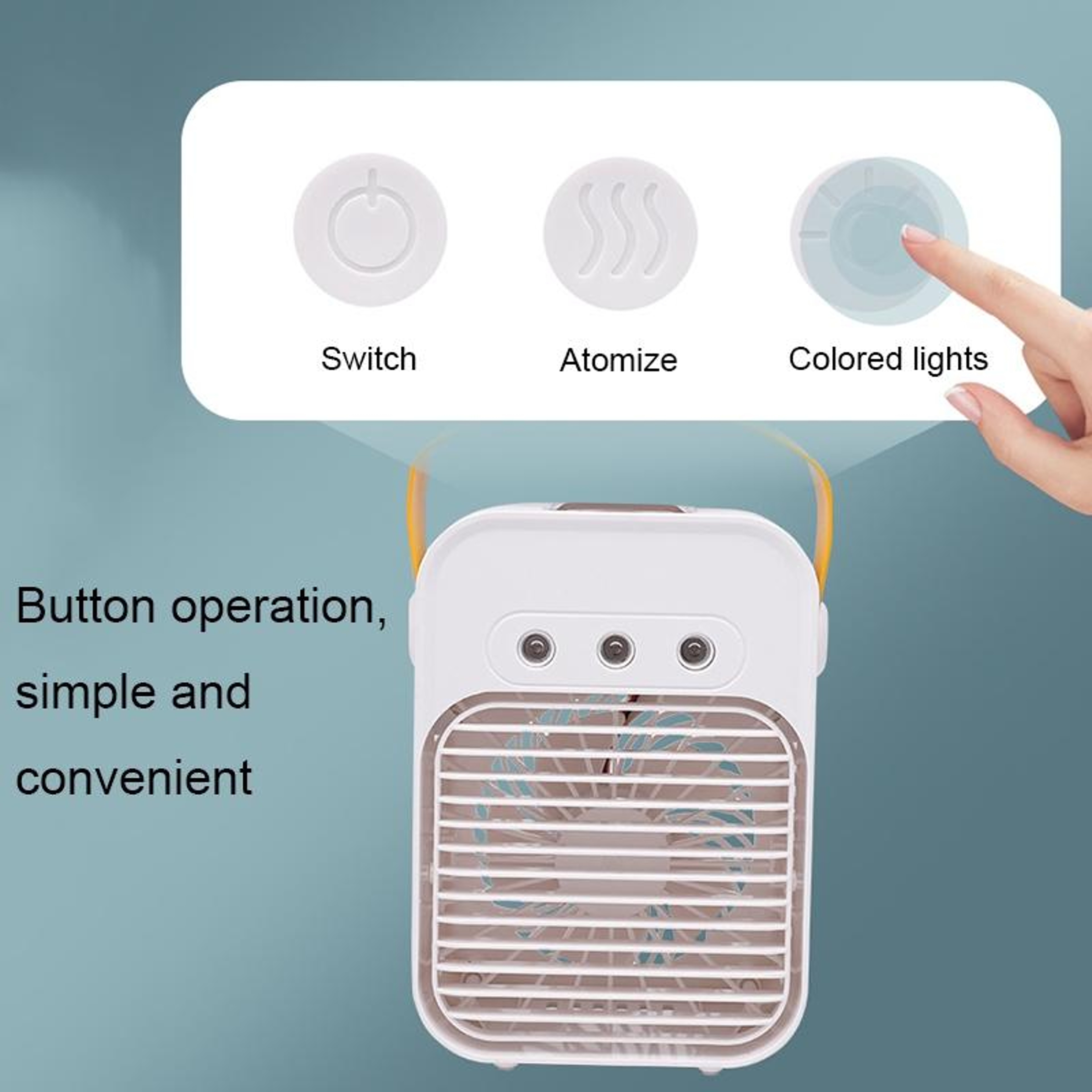 CoolMist Portable Air Conditioner  USB Desktop Air Cooler With Humidifier 6