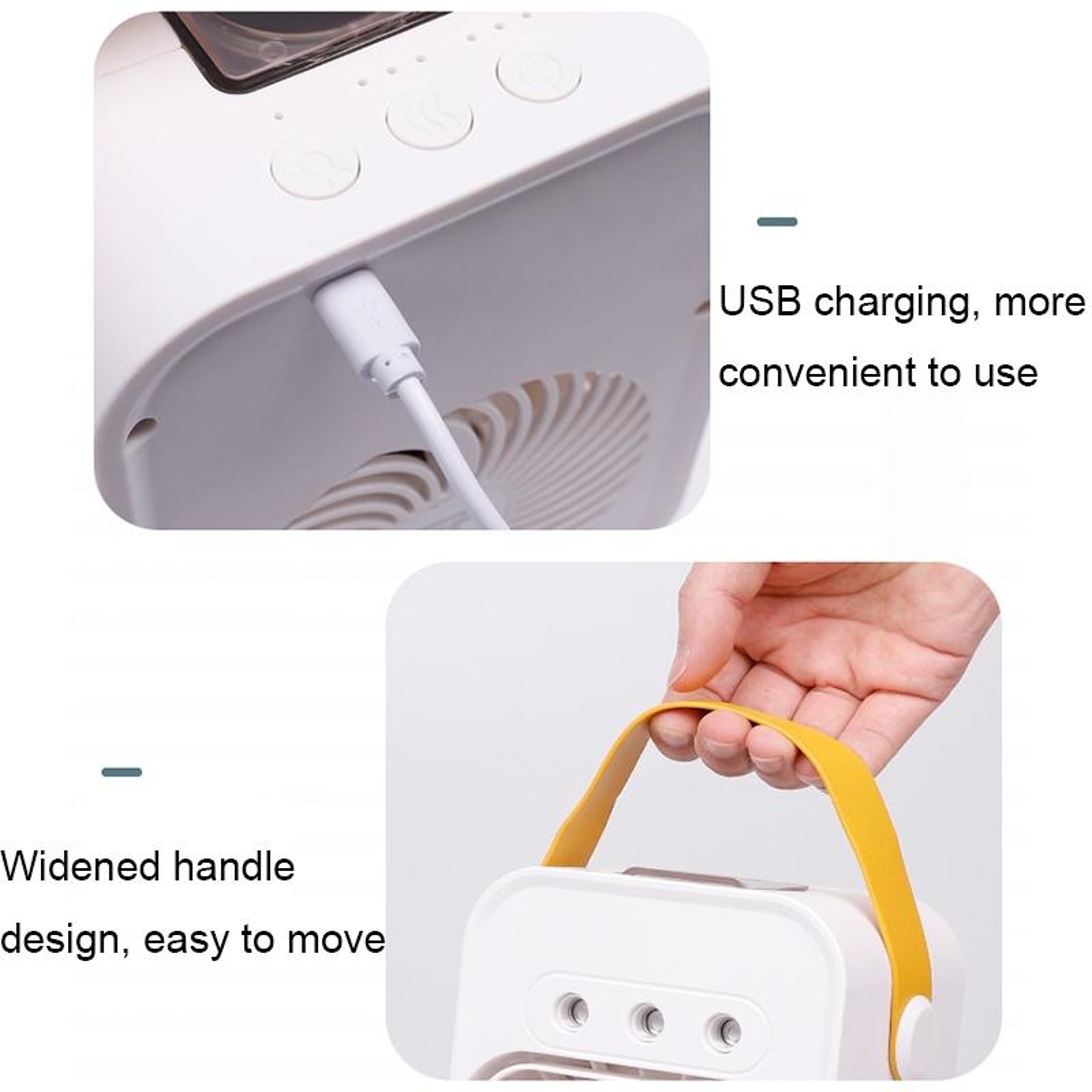 CoolMist Portable Air Conditioner  USB Desktop Air Cooler With Humidifier 7
