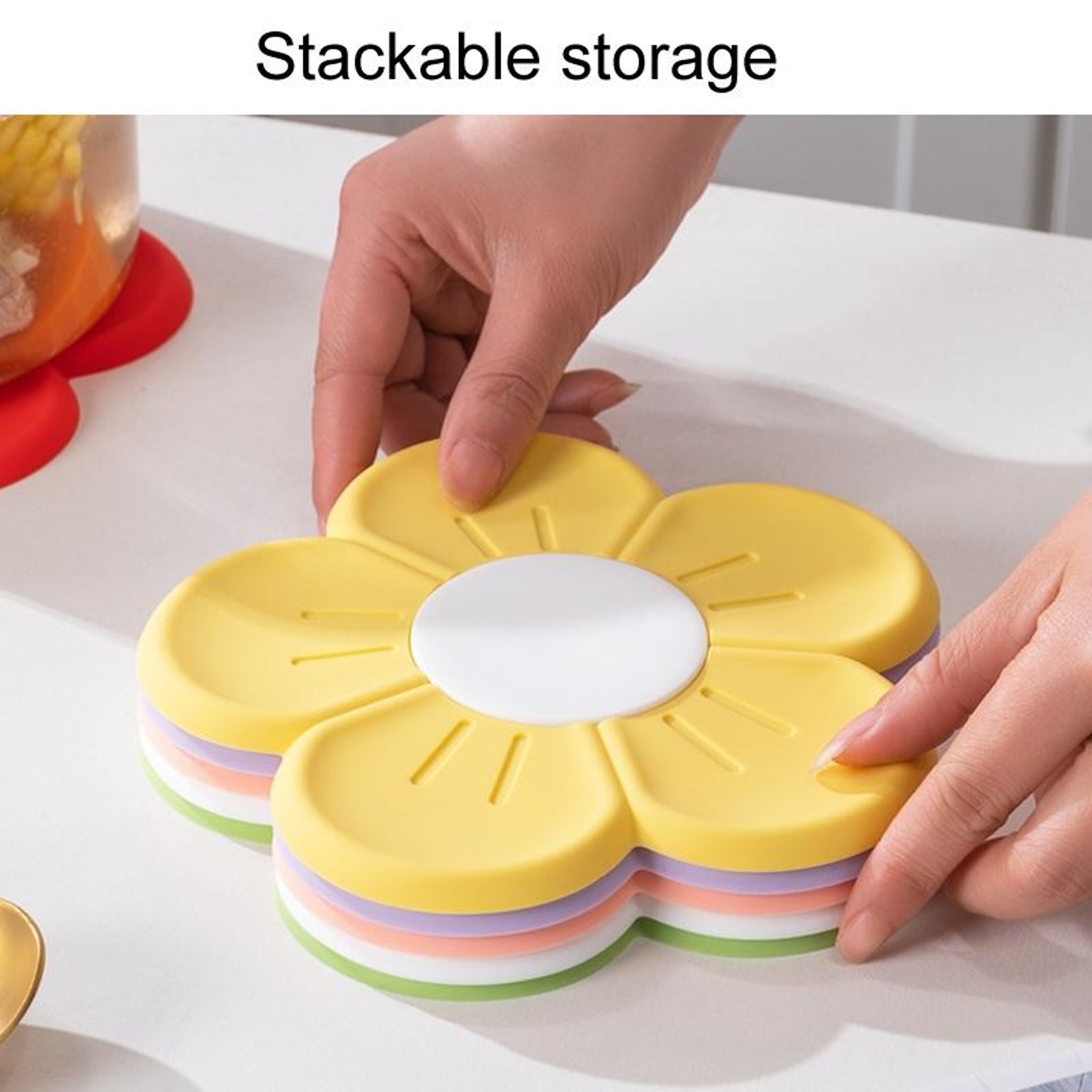 Cherry Blossom Silicone Heat Resistant Trivet Mat For Hot Pots Pans  Kitchen Counter Protection 2