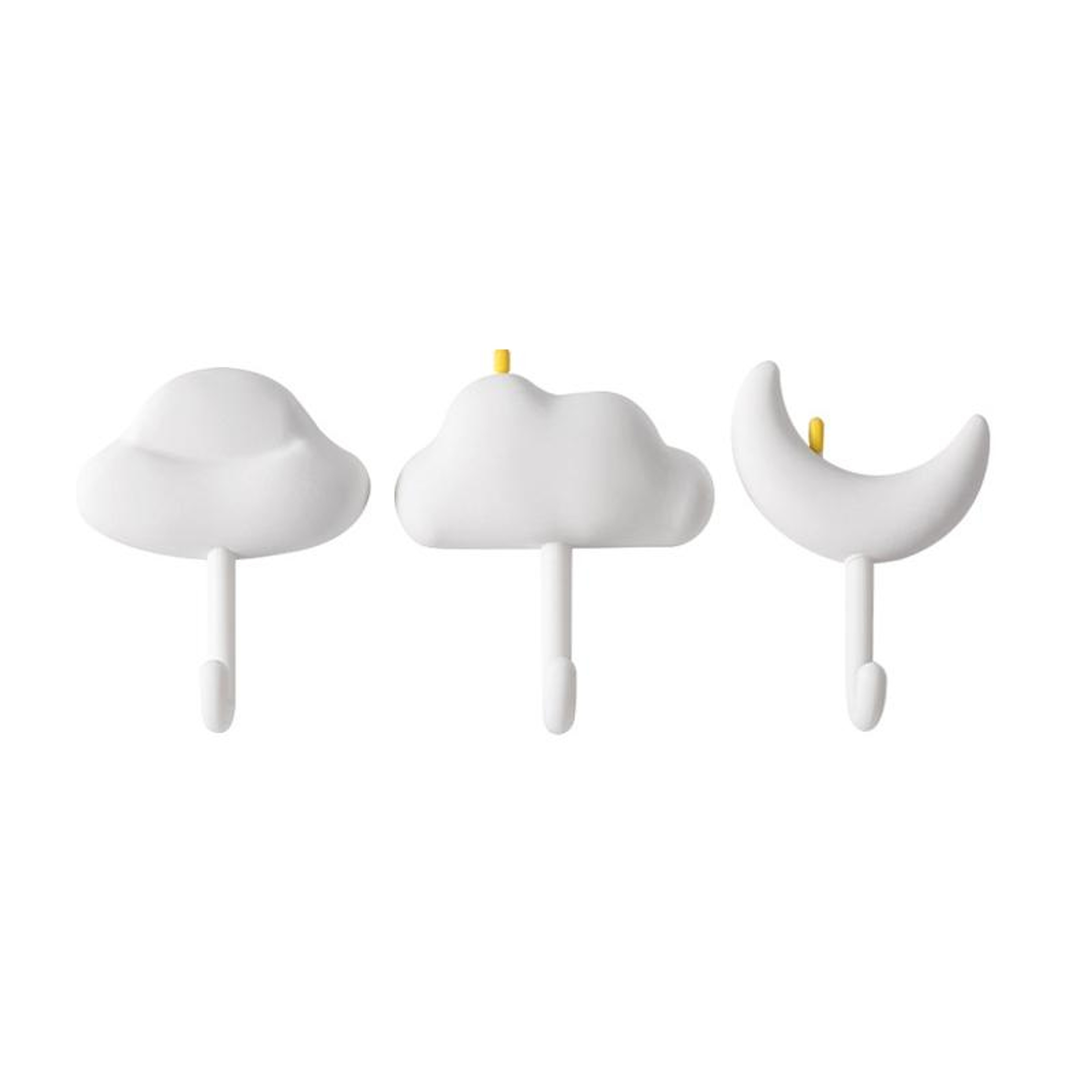 Cloud Shaped Adhesive Wall Hooks Set No Drill Damage Free Hanging Hooks – view 11