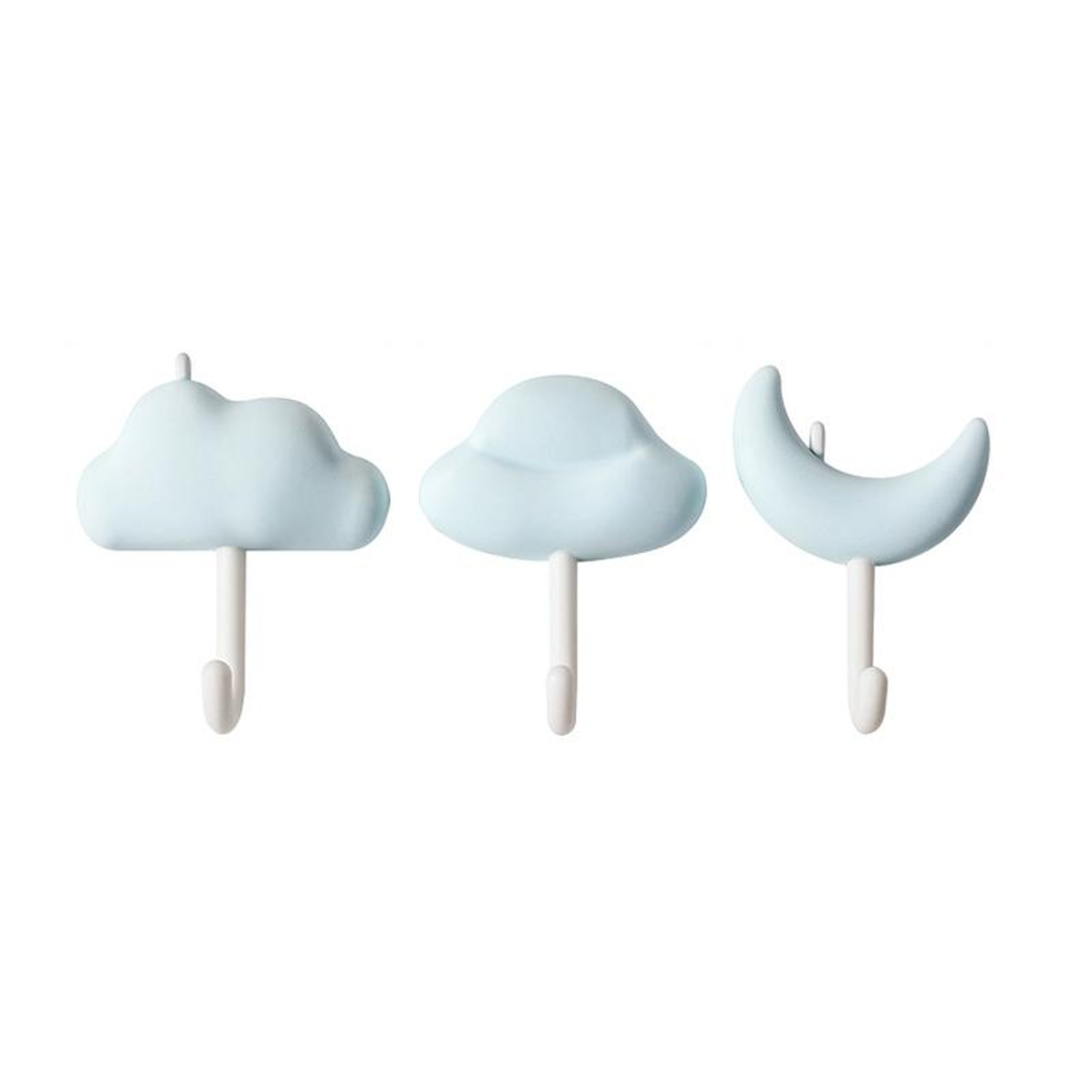 Cloud Shaped Adhesive Wall Hooks Set No Drill Damage Free Hanging Hooks – view 12