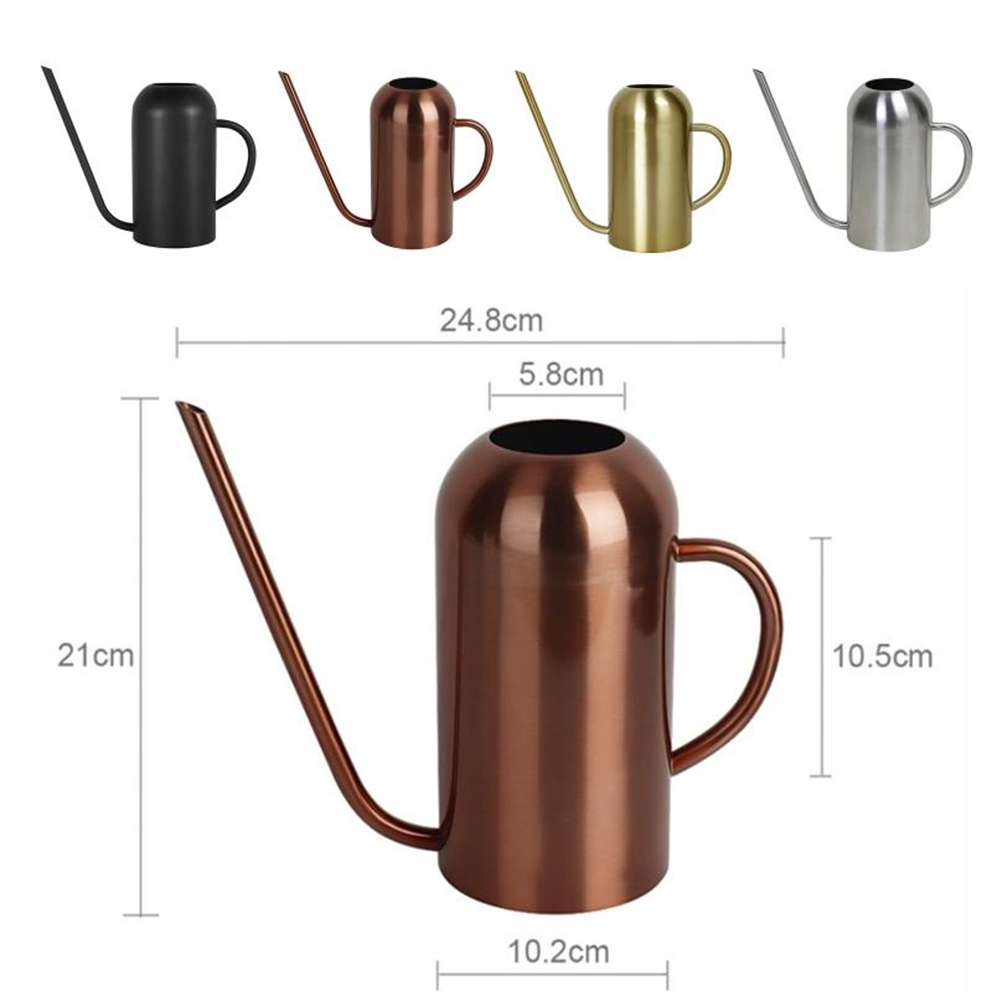 1500ml Stainless Steel Indoor Plant Watering Can With Long Precision Spout 4