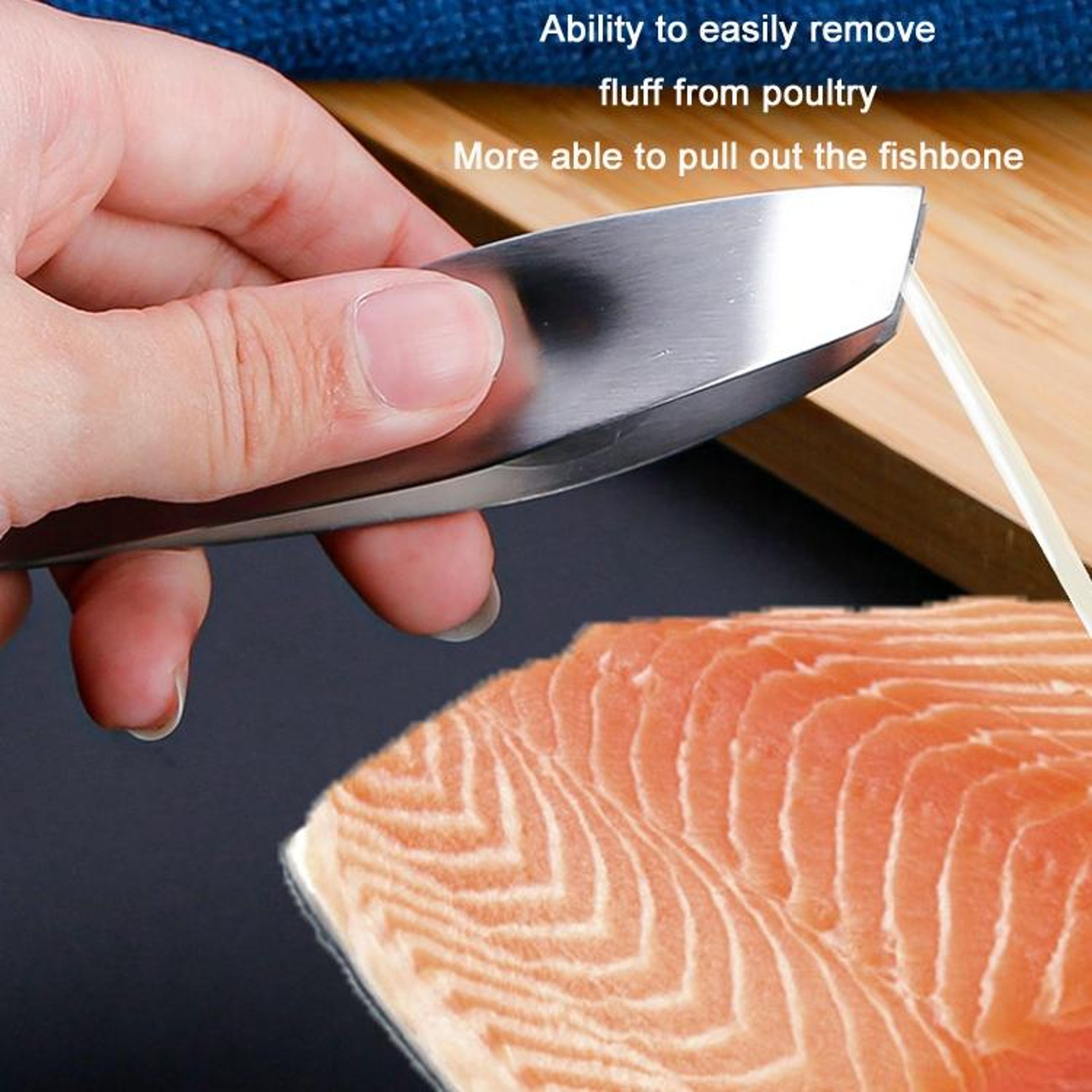 Premium Stainless Steel Poultry Feather Plucker & Fish Bone Remover Tool – view 5
