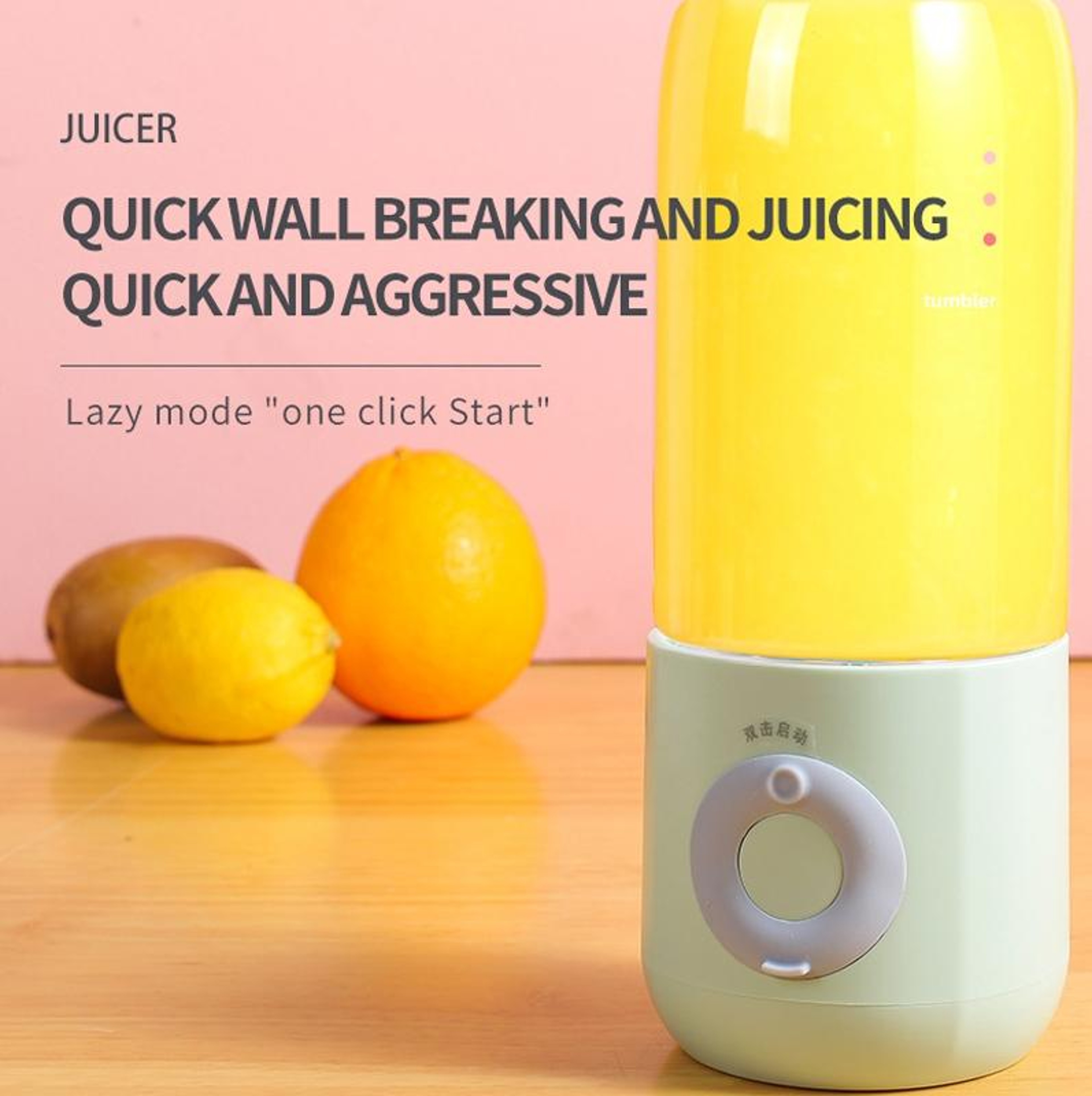 Portable Blender  USB Rechargeable Personal Smoothie Maker 500ml 3