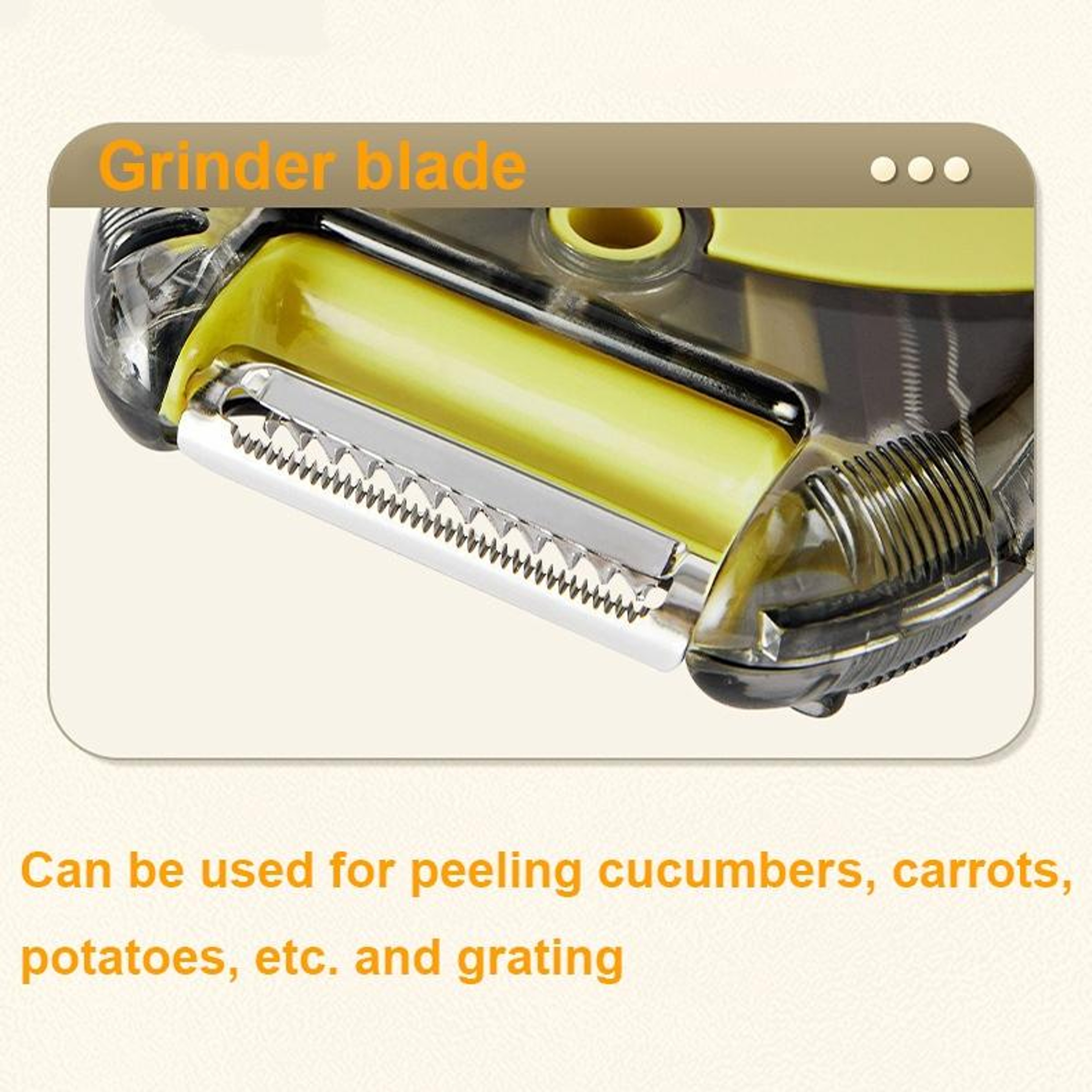 3 In 1 Rotary Peeler  Grater Multifunctional Vegetable And Fruit Prep Tool 5