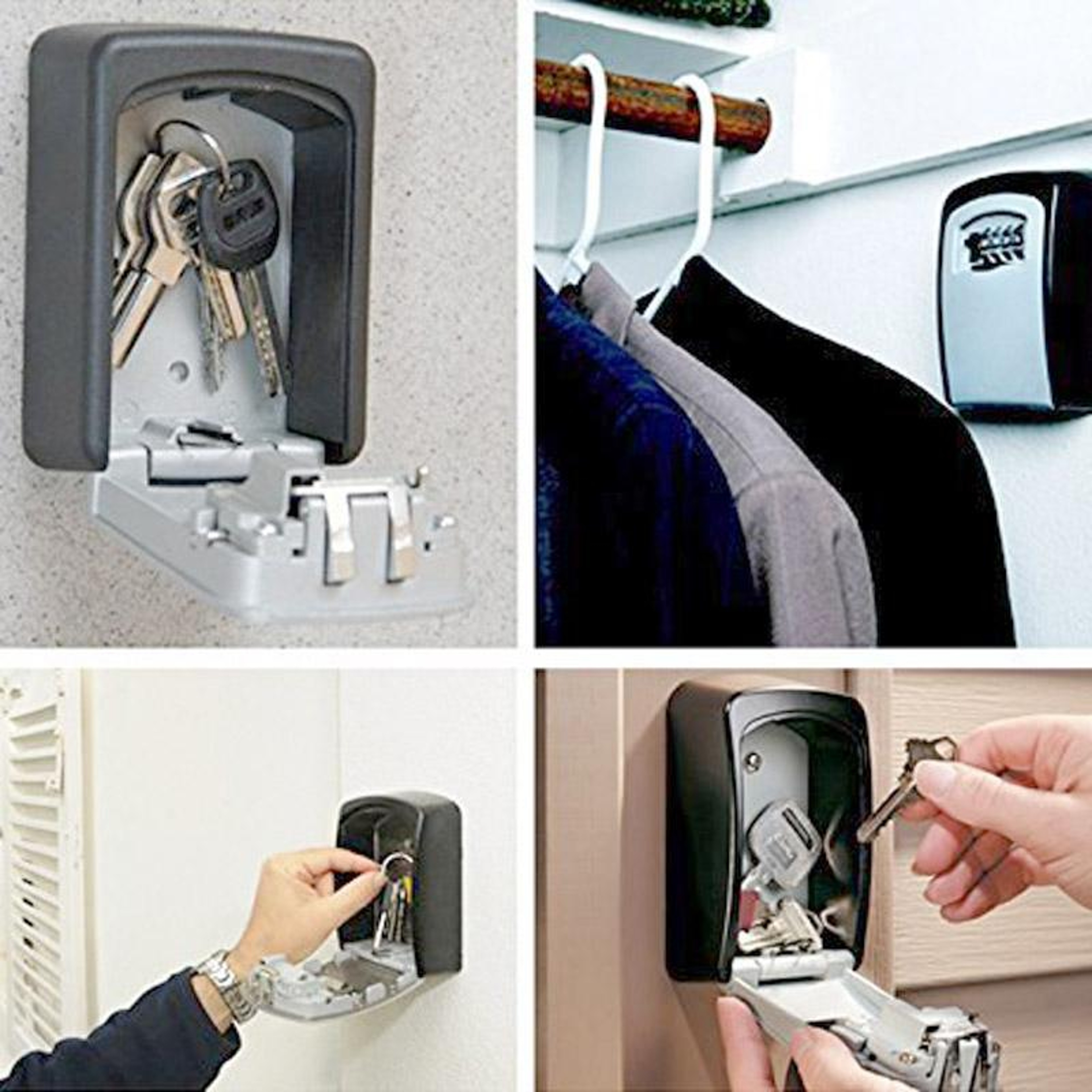 SecureGuard Wall Mounted Key Lock Box For Home Office  Rental Properties 4