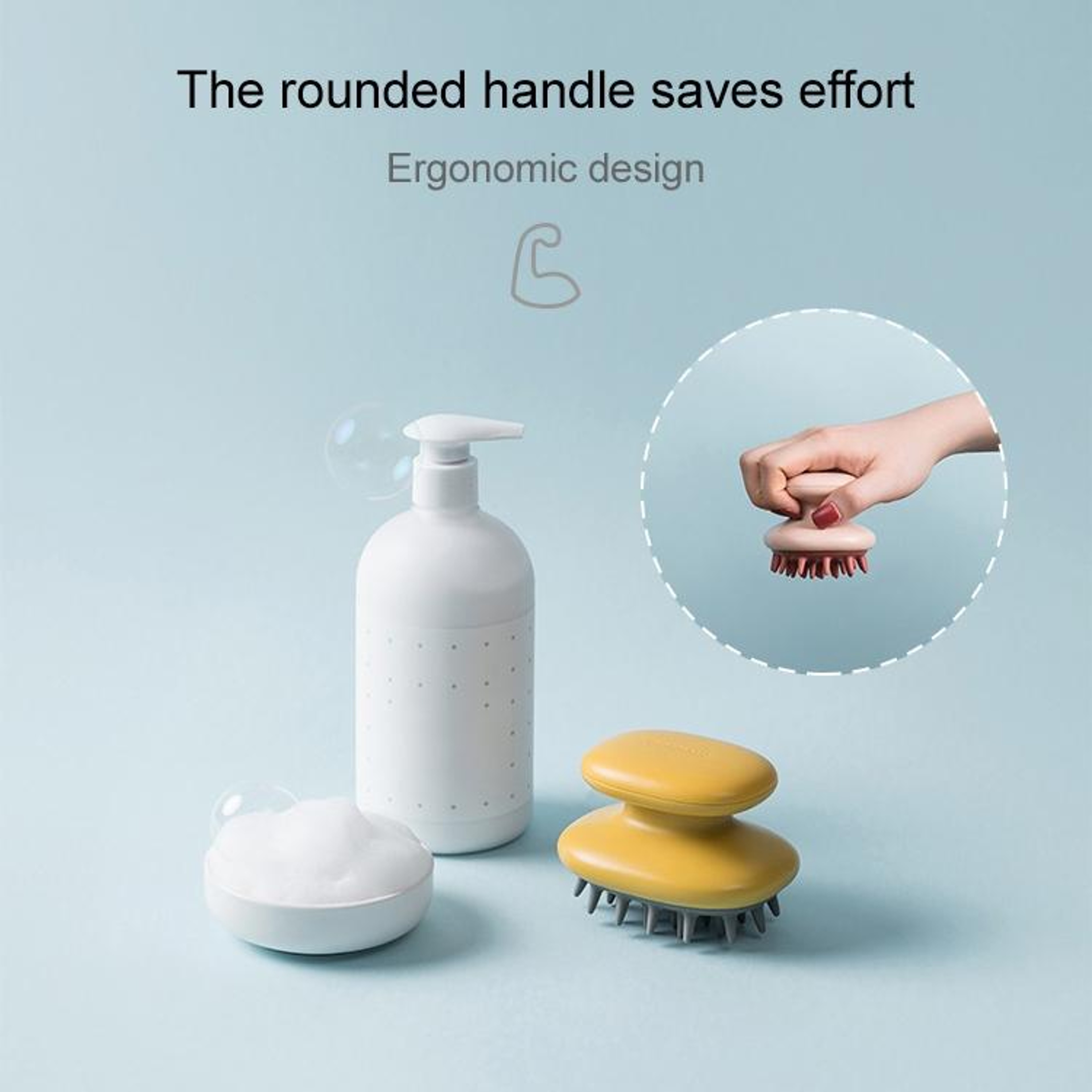 Silicone Scalp Massager Shampoo Brush For Deep Cleansing  Healthy Hair Care 8