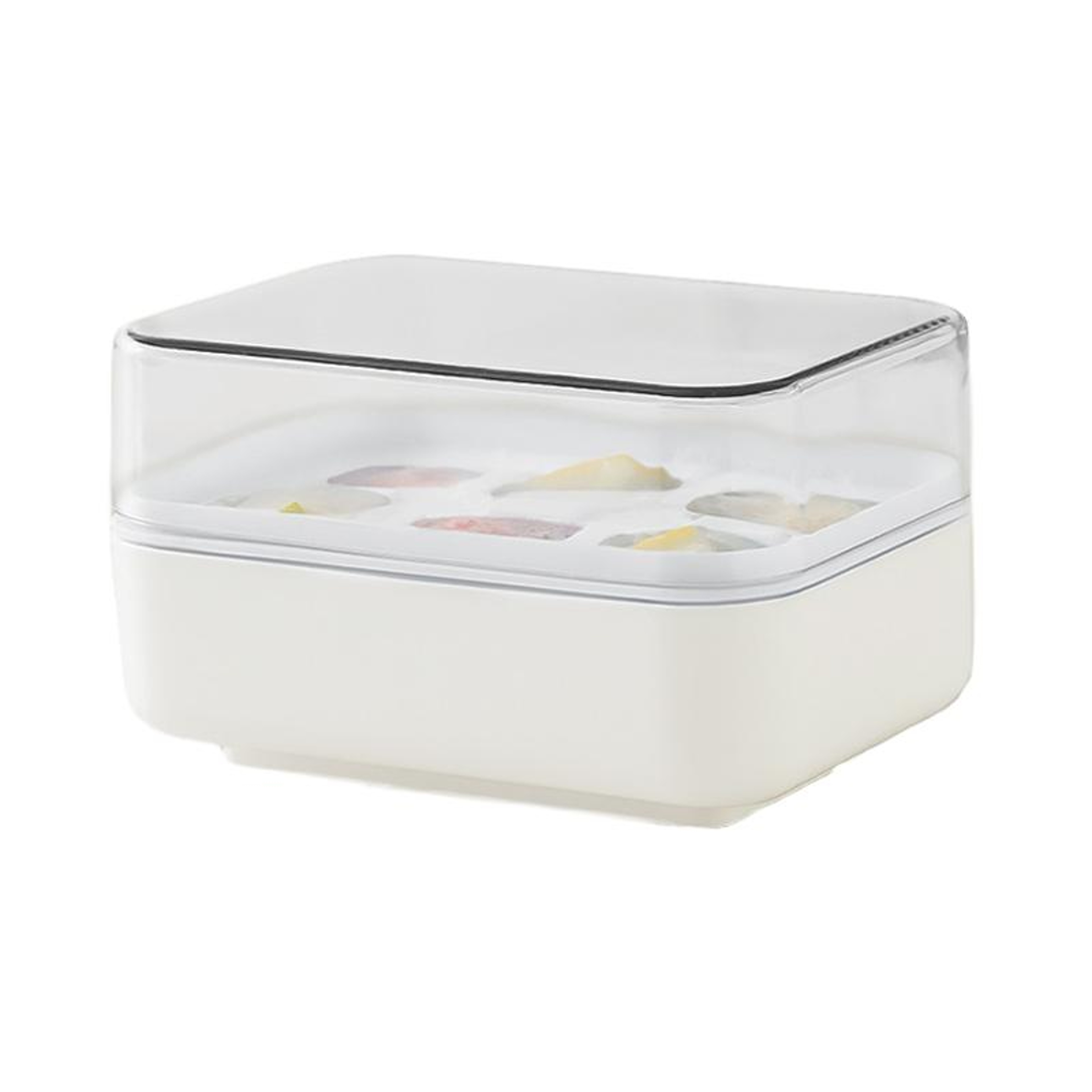 Quick Release Silicone Ice Cube Tray With Lid 6 Cube Mini Ice Cube Maker 1