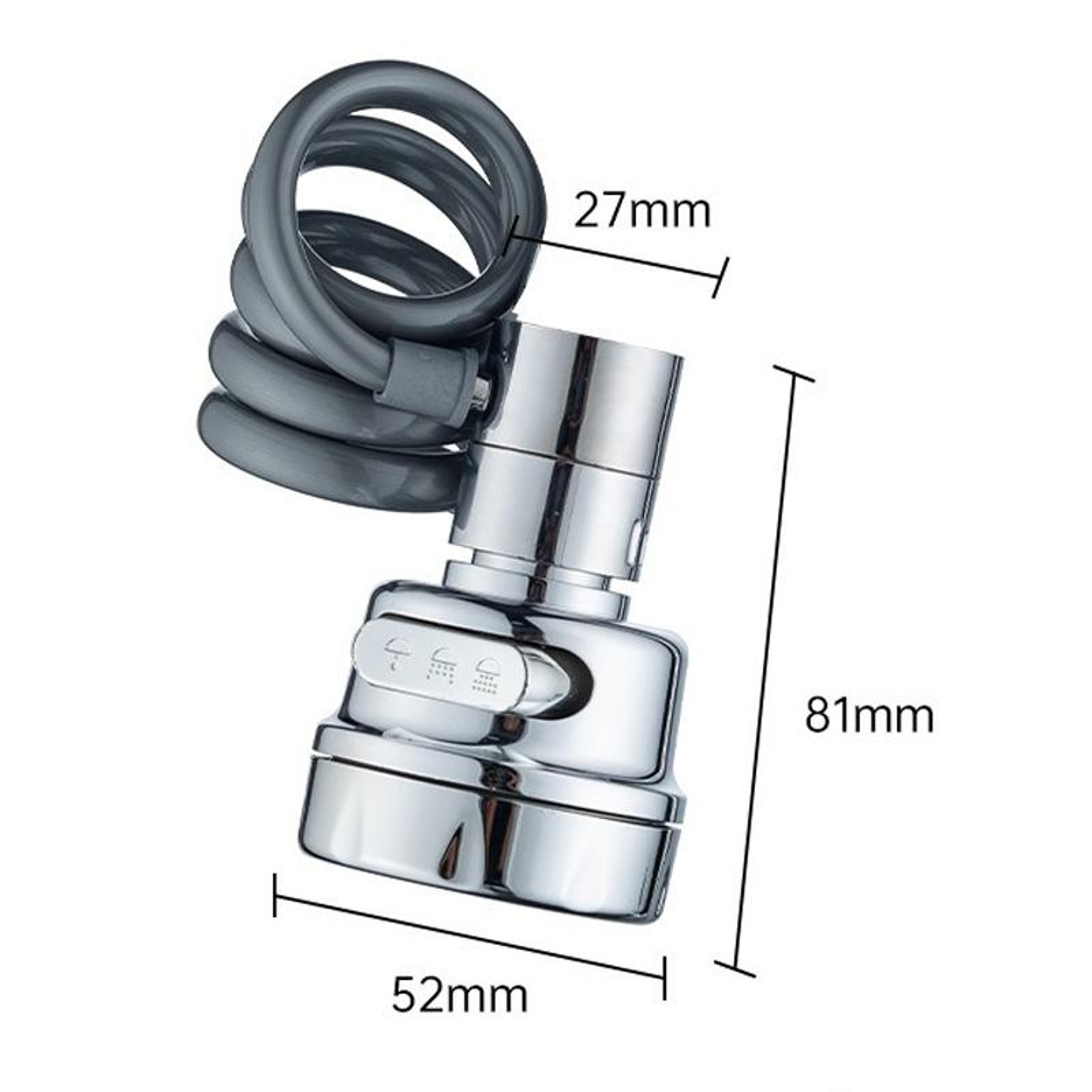 AquaFlex Pull Out Kitchen Faucet With 3 Mode Sprayer  360 Swivel Anti Splash Design 5