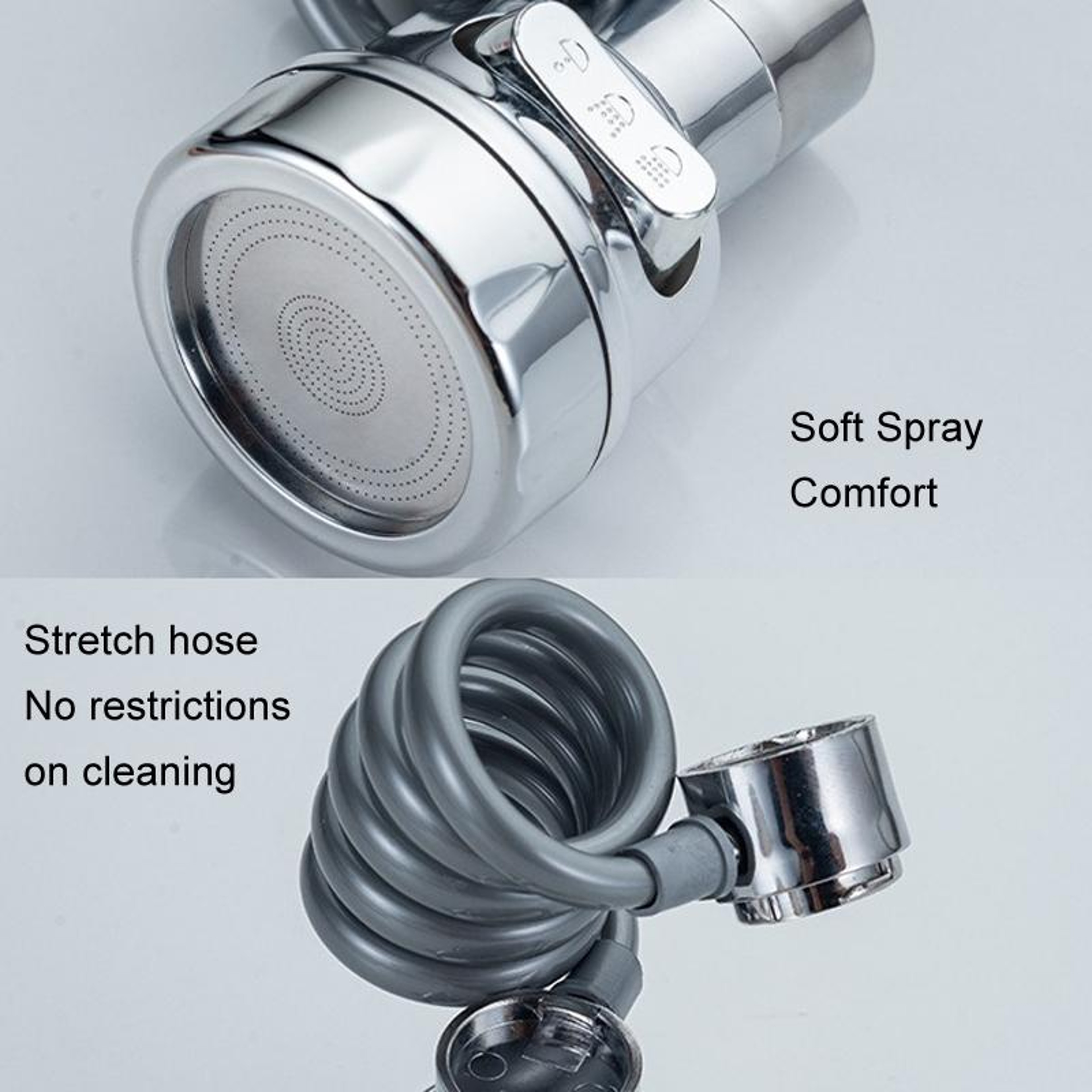 AquaFlex Pull Out Kitchen Faucet With 3 Mode Sprayer  360 Swivel Anti Splash Design 4