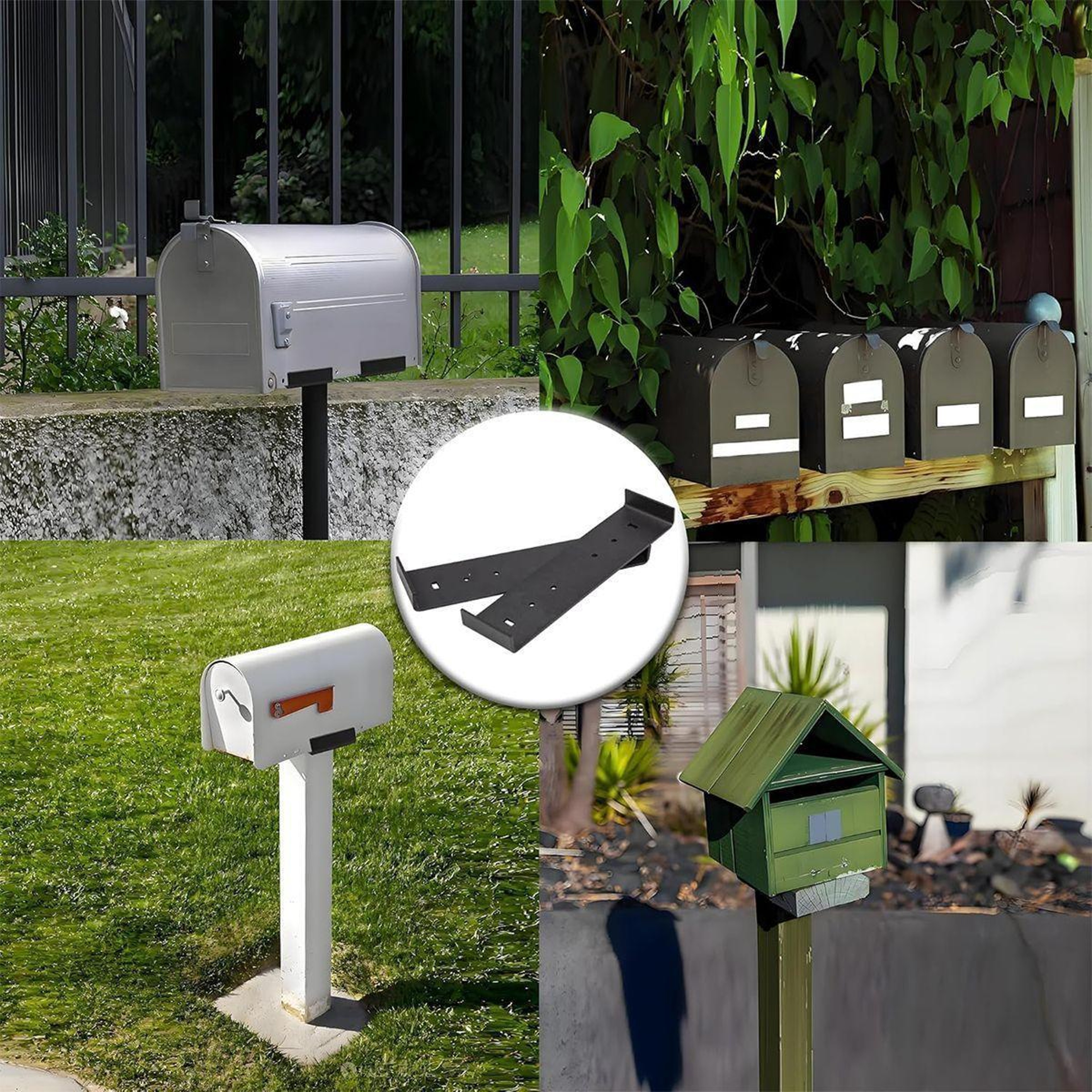 SecureMount Heavy Duty Mailbox Mounting Bracket For Large Mailboxes 5