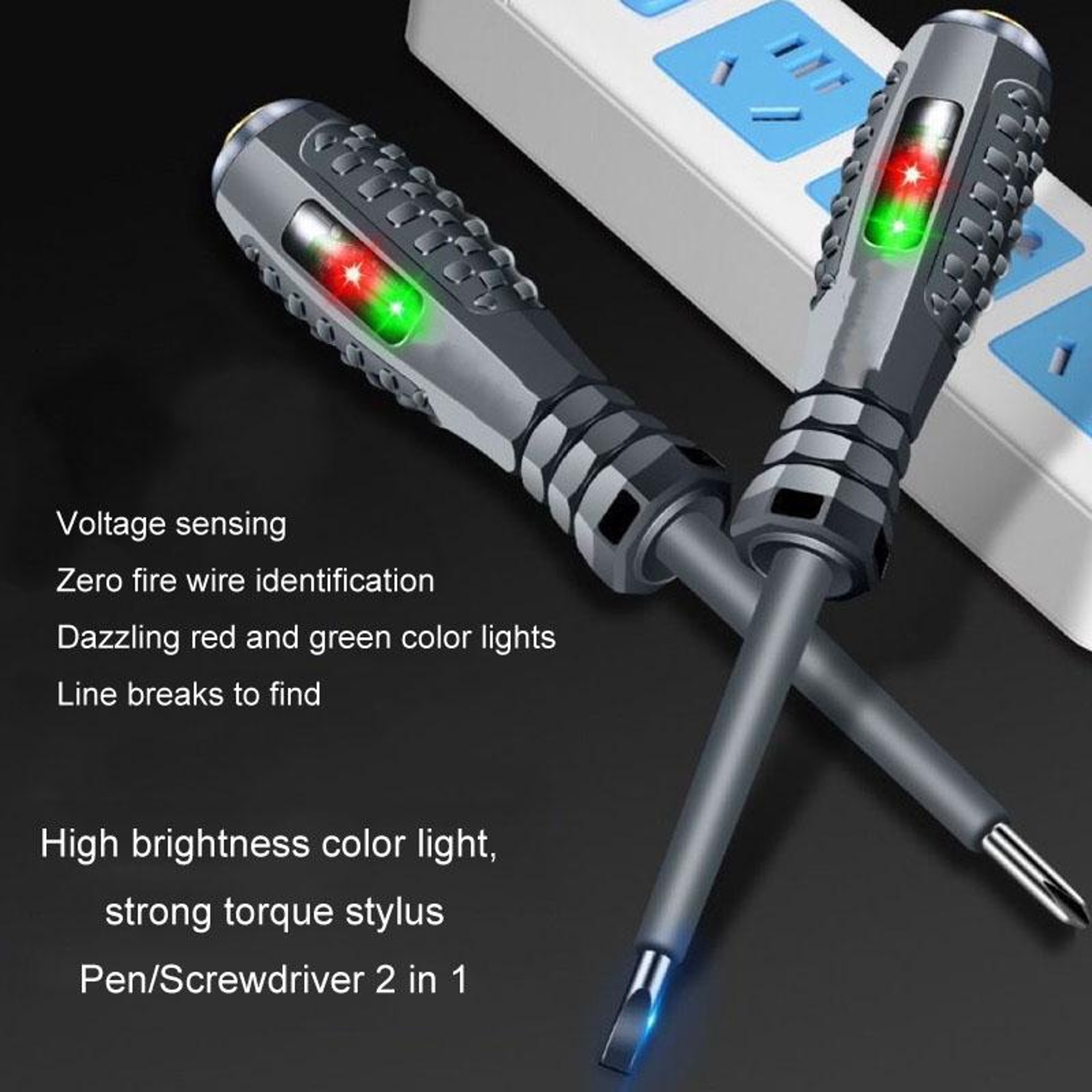 Smart Voltage Tester Screwdriver With Non Contact Circuit Detection And High Bright LED 3