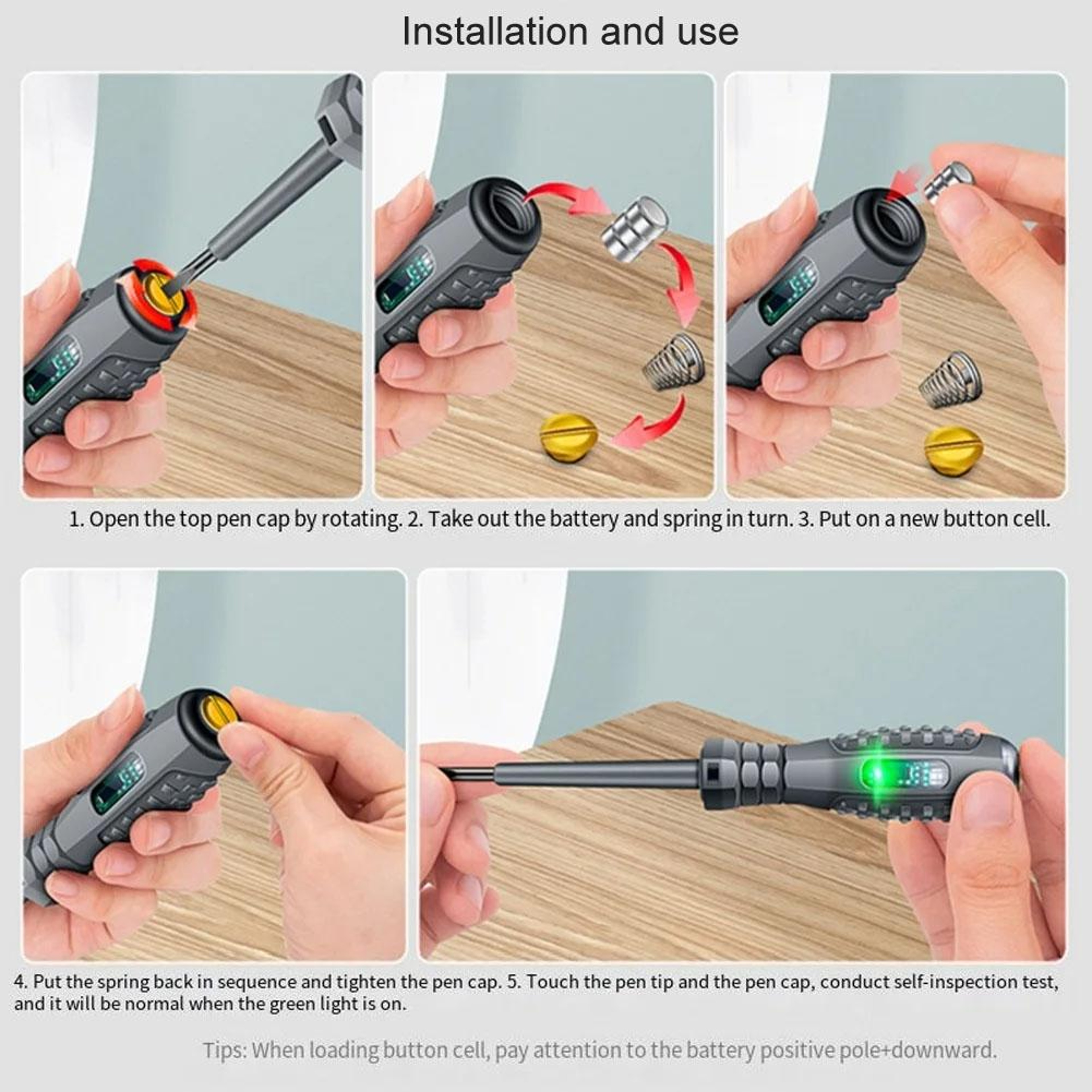 Smart Voltage Tester Screwdriver With Non Contact Circuit Detection And High Bright LED 8