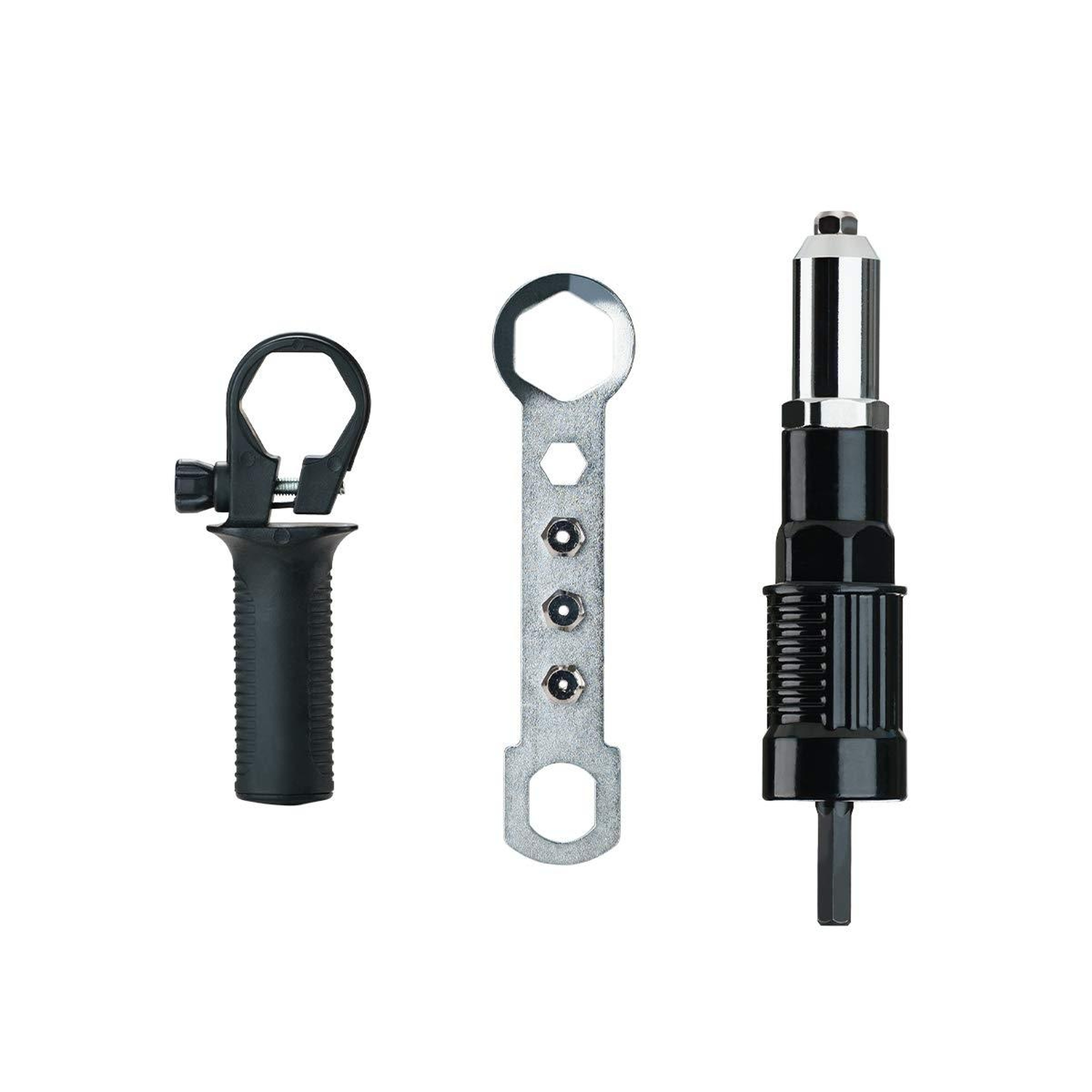 Cordless Rivet Drill Adapter Kit Heavy Duty Rivet Pulling Tool With Steel Heads 0