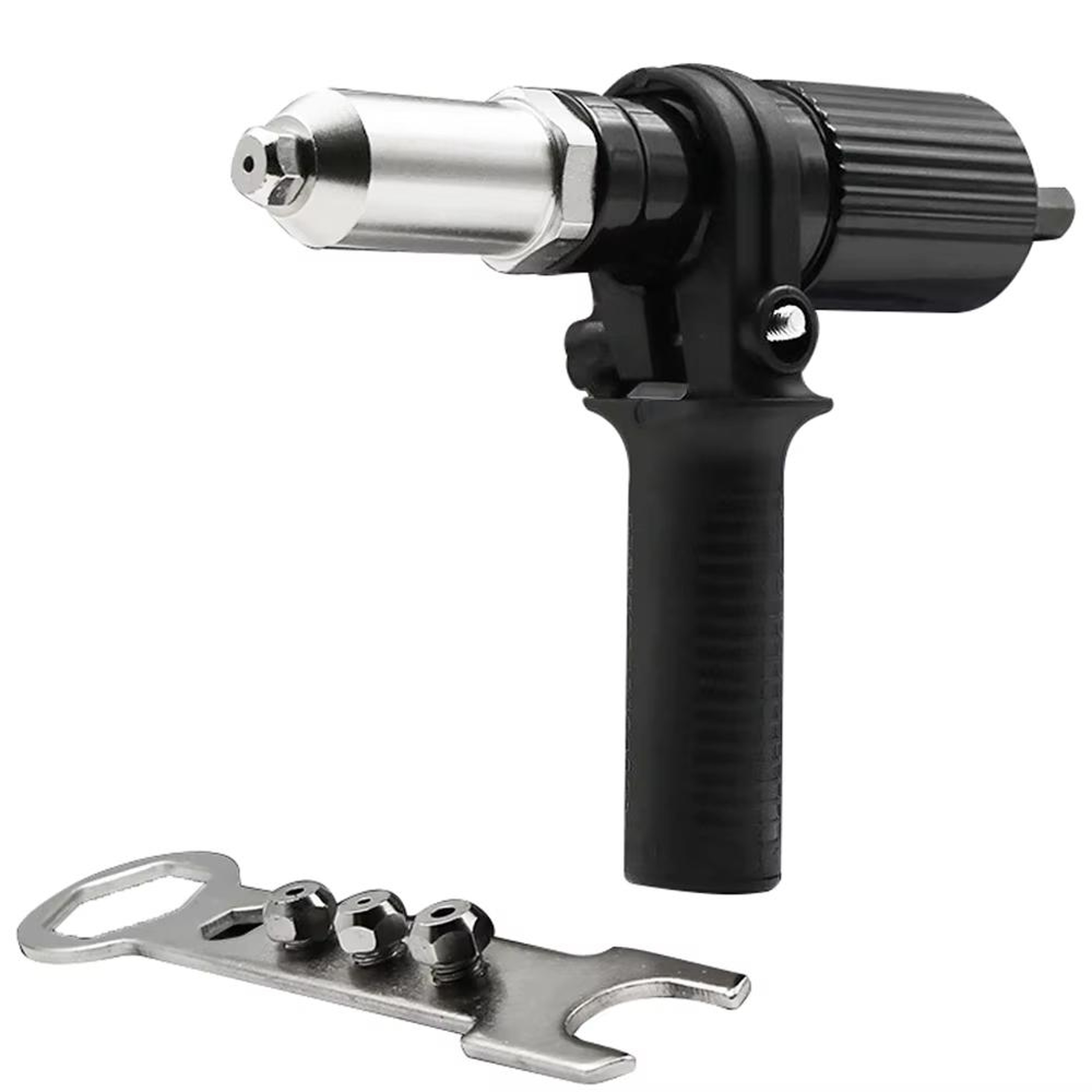 Cordless Rivet Drill Adapter Kit Heavy Duty Rivet Pulling Tool With Steel Heads 6