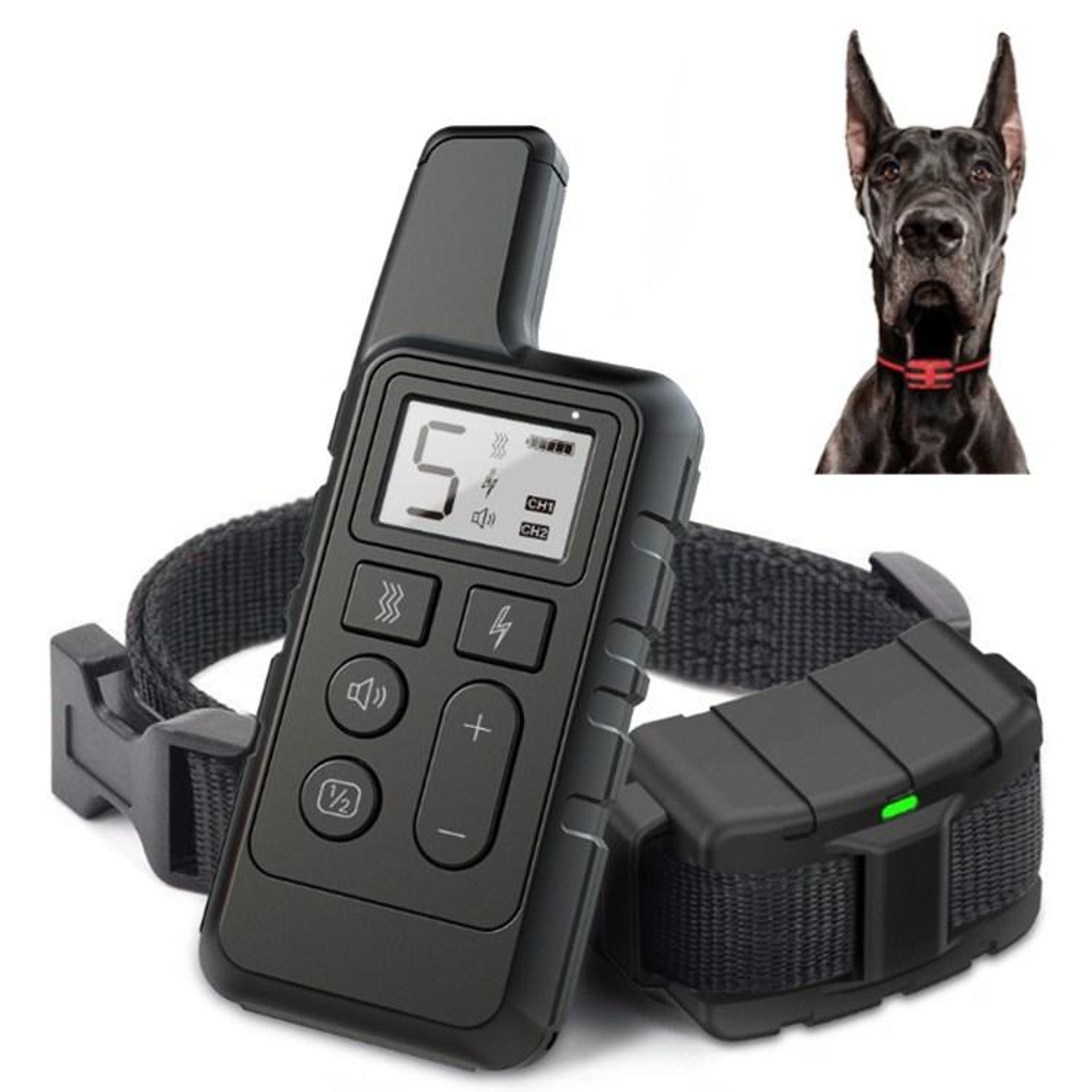 500m Dog Training Collar With Remote Control Waterproof Bark Correction System 1