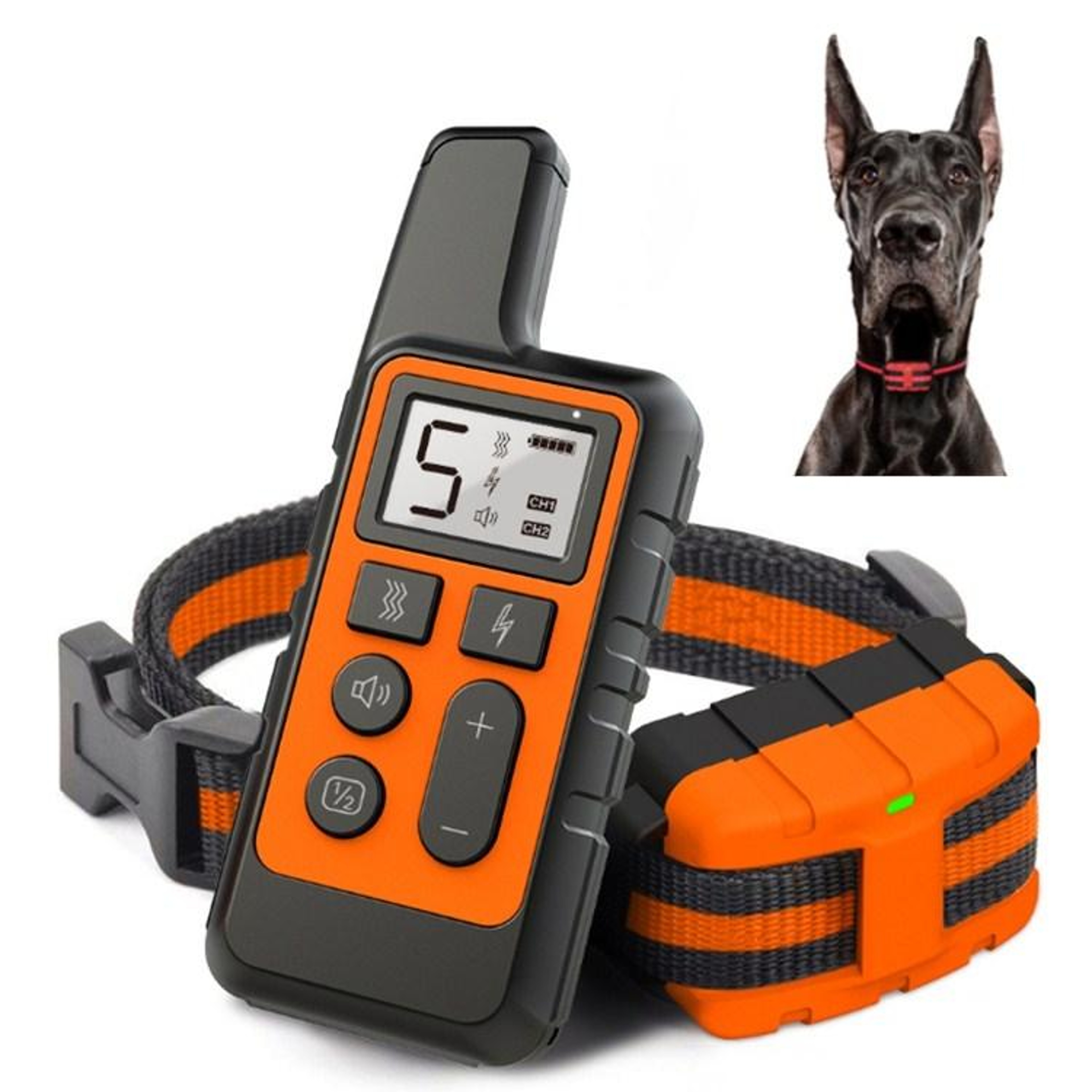 500m Dog Training Collar With Remote Control Waterproof Bark Correction System 8