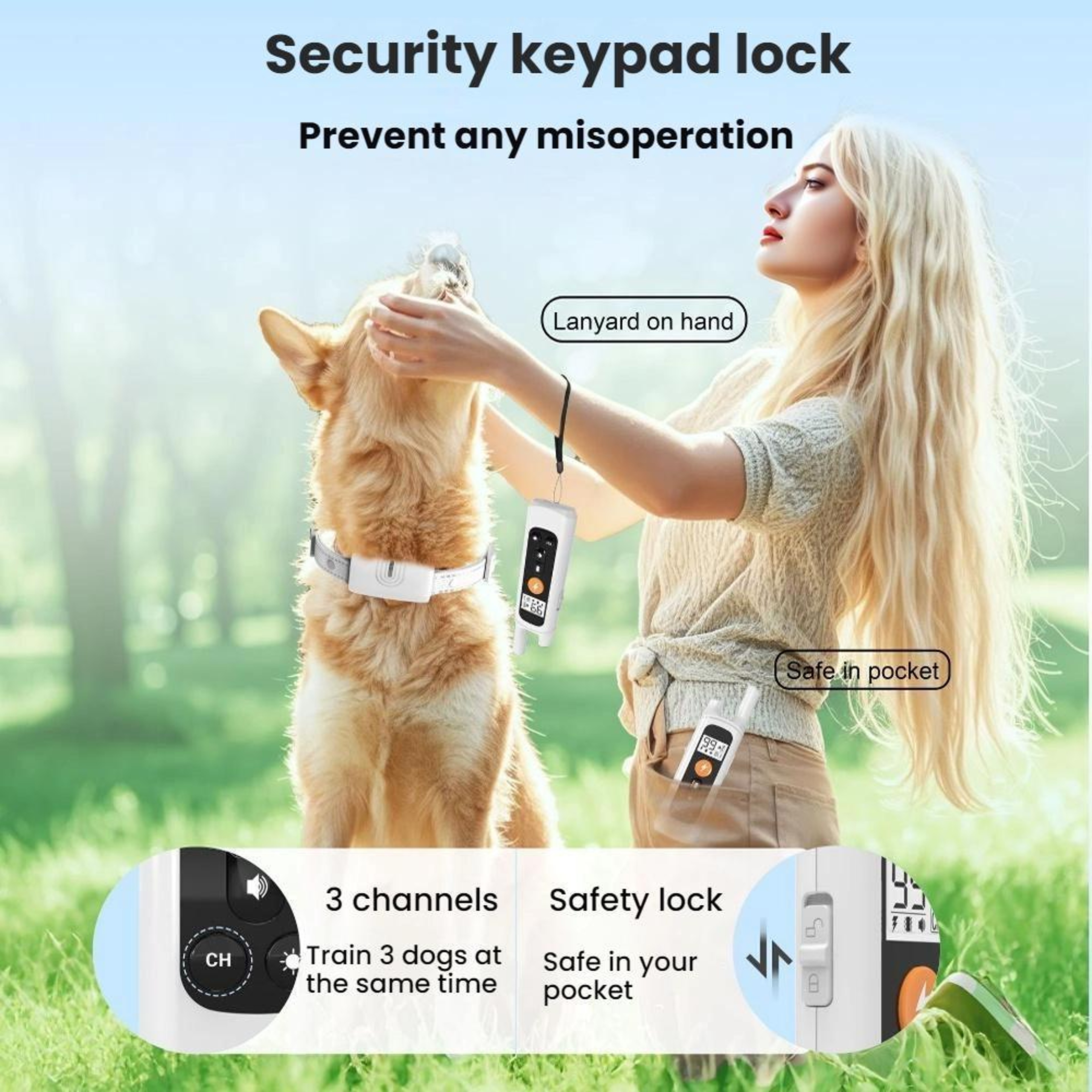 PawControl Pro Remote Dog Training Collar With Waterproof Design  800m Range 7