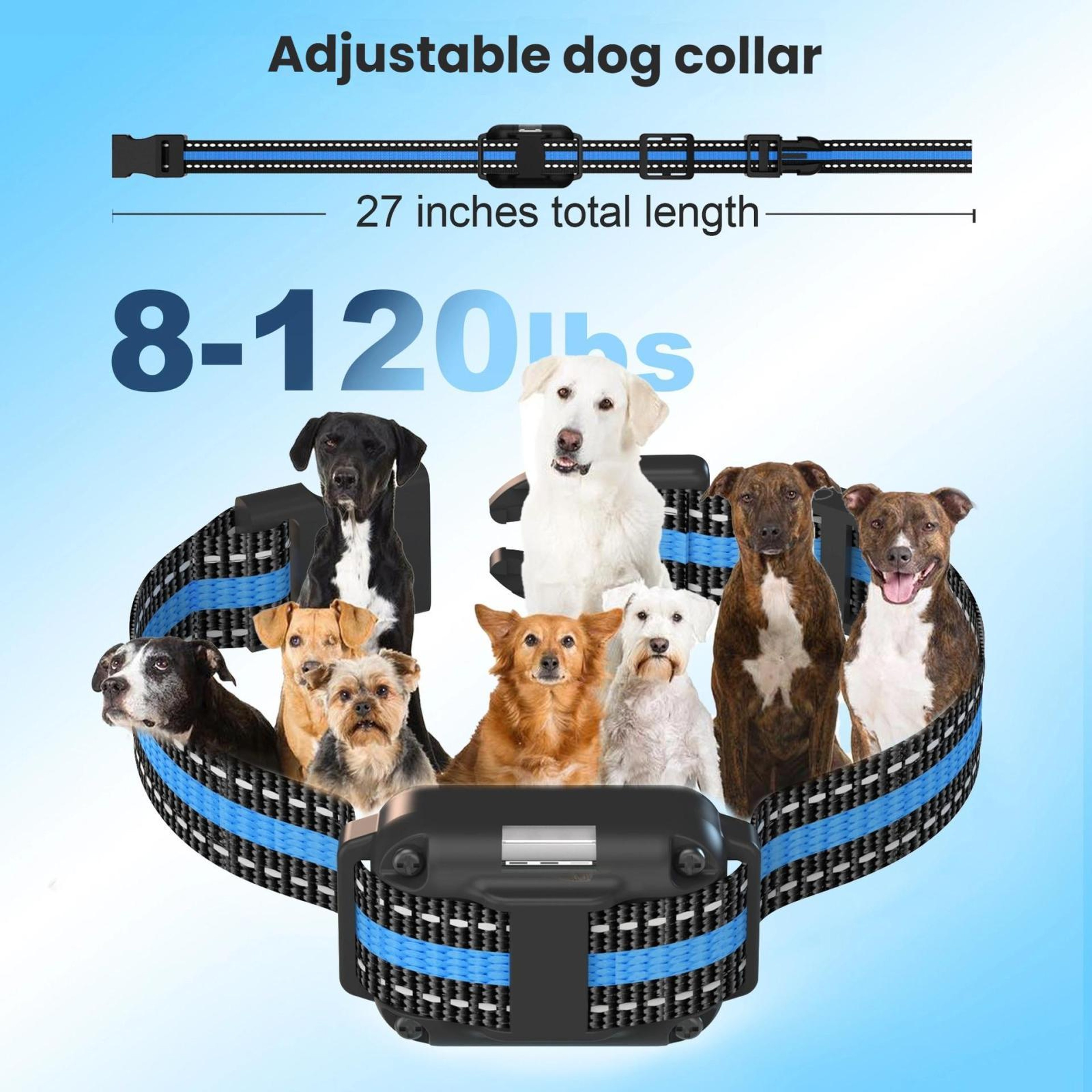 Smart Waterproof Dog Training Collar With 800M Remote Control 5