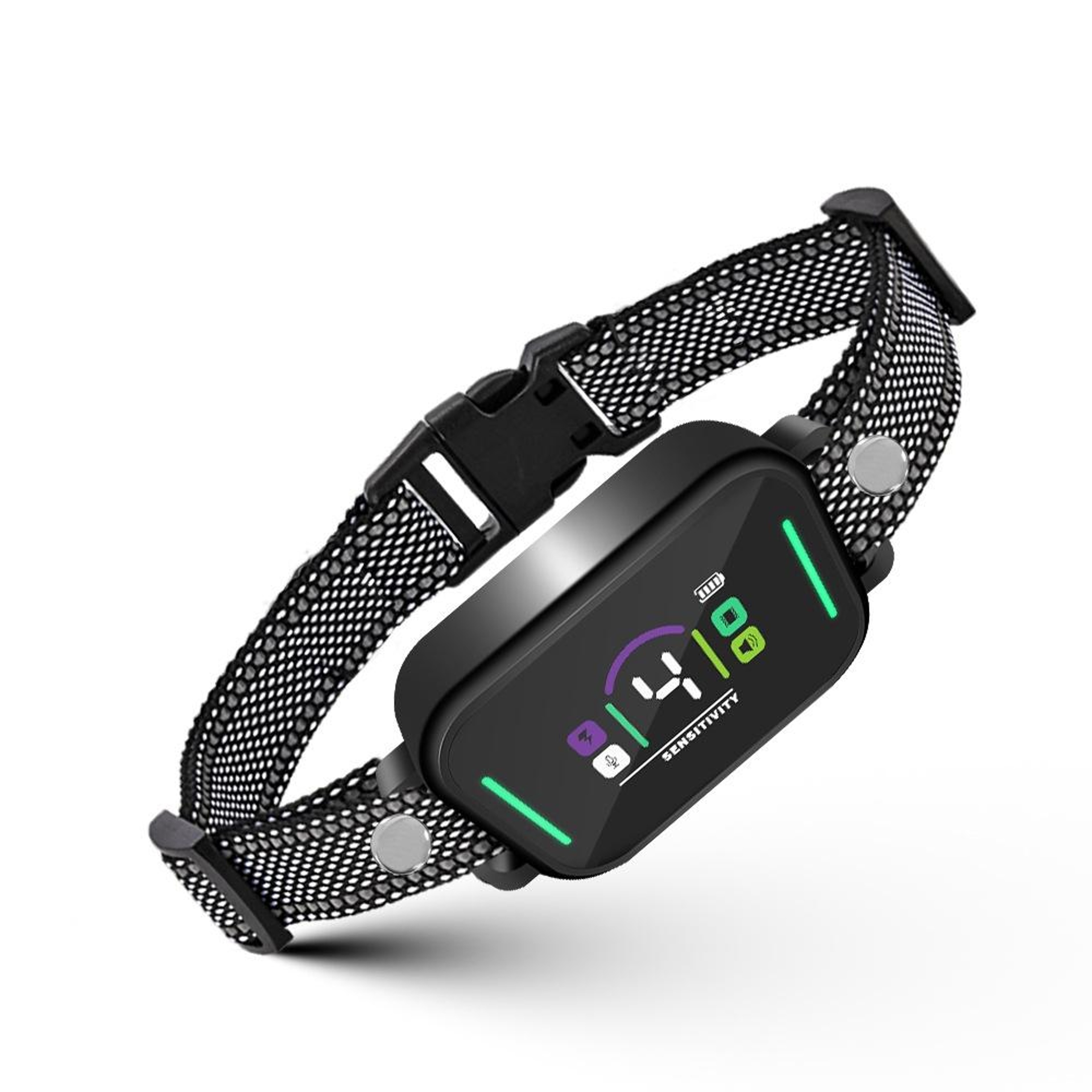 Smart Color Screen Anti Bark Dog Trainer Rechargeable Waterproof Bark Control Collar 0