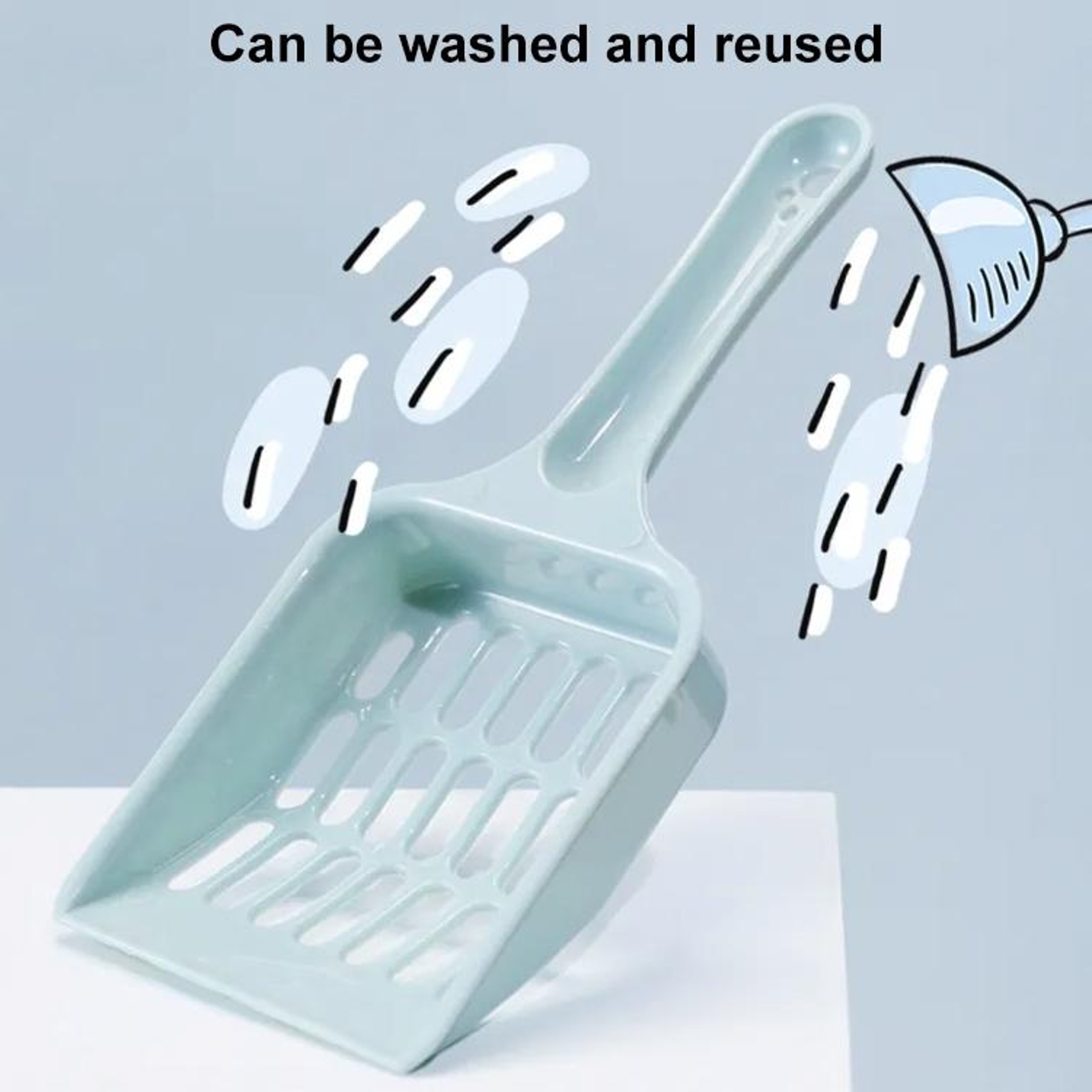 Compact Cat Litter Scoop For Tofu Litter Durable Hollow Grid Cat Litter Shovel 4