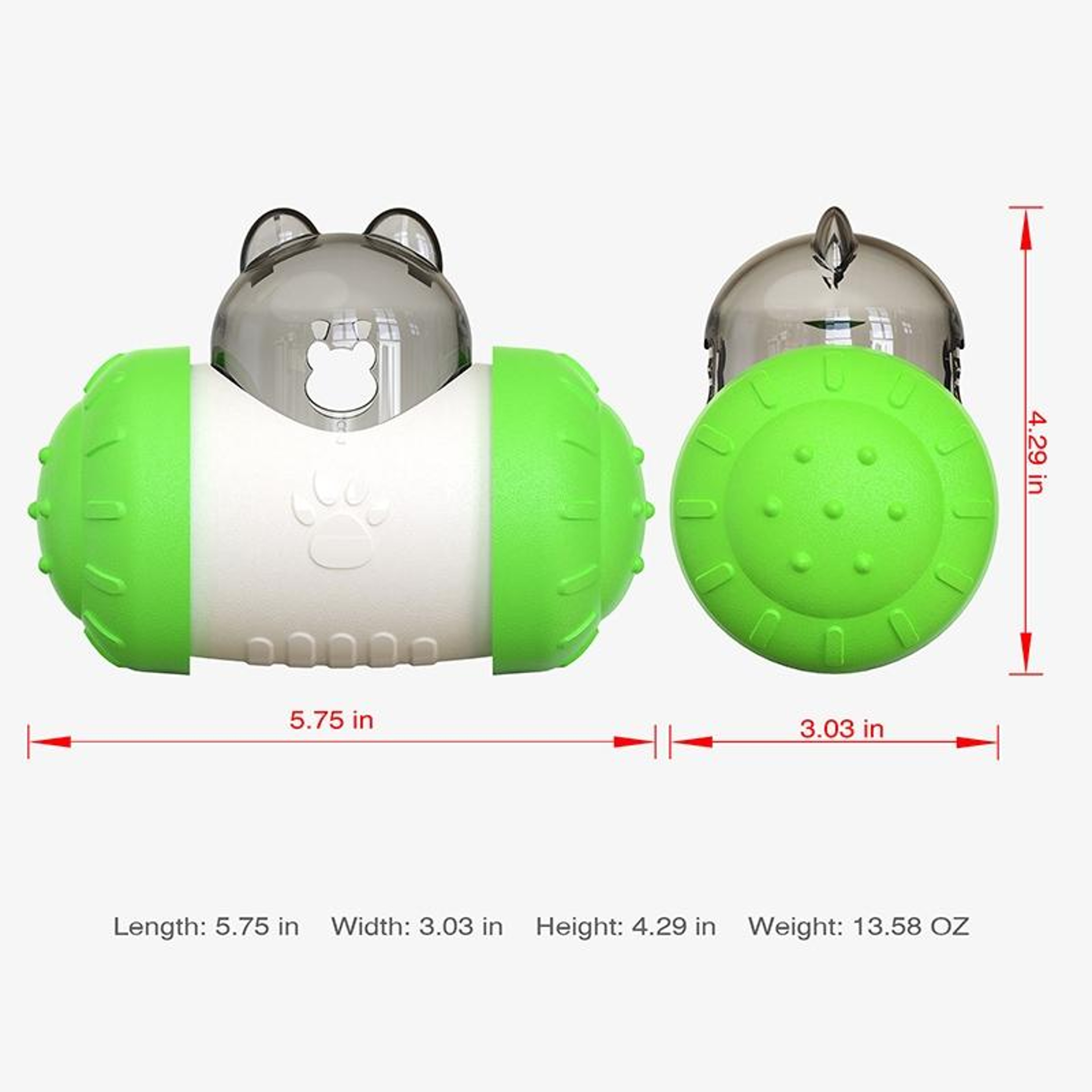 Interactive Bear Treat Dispensing Pet Toy For Cats  Dogs With Self Balancing Design 2