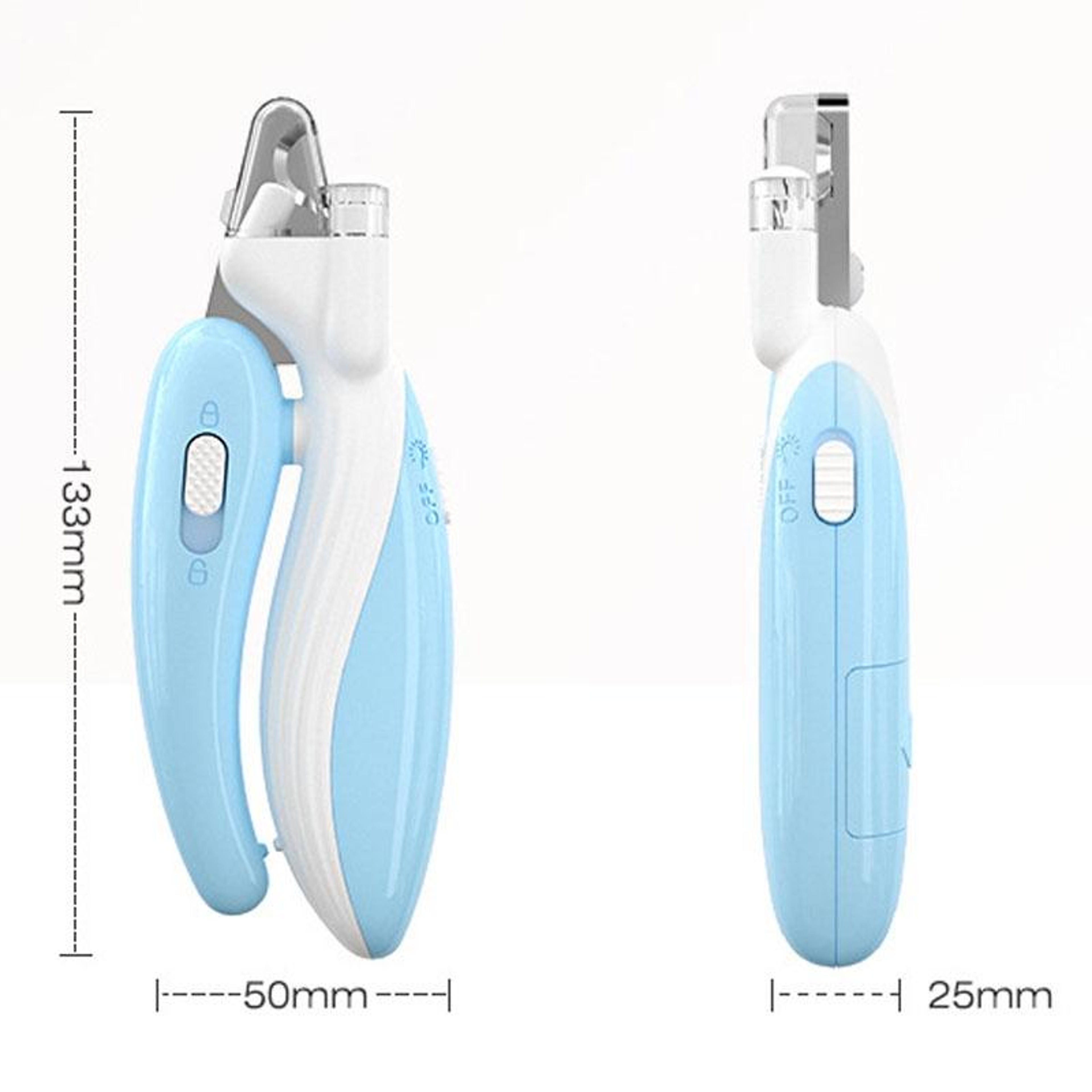 LED Pet Nail Clipper For Dogs  Cats Safe Grooming Trimmer With Nail Catcher 4