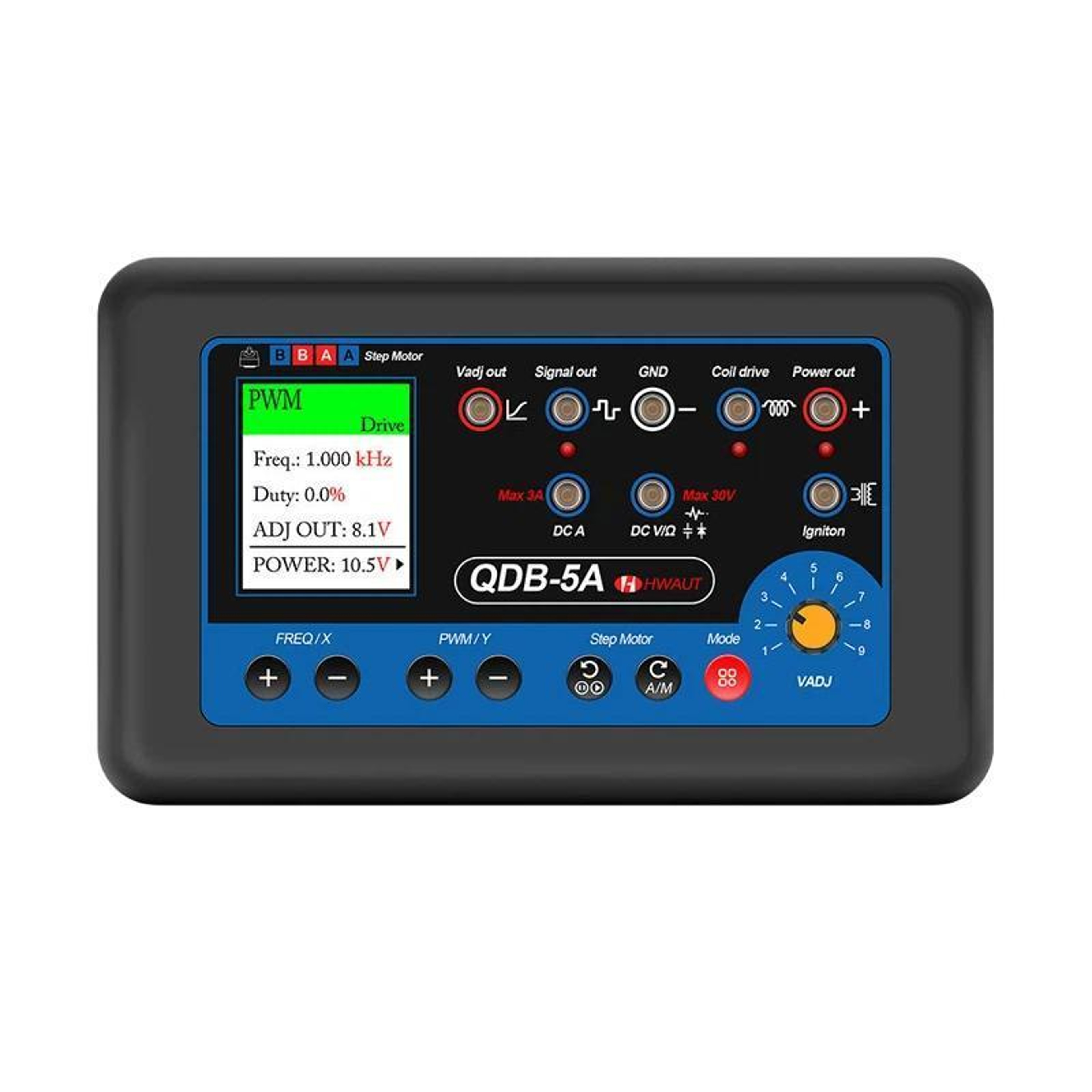 HWAUT QDB 5A Automotive Actuator Tester & Oscilloscope for Ignition Coil and Fuel Injector Diagnostics – view 1