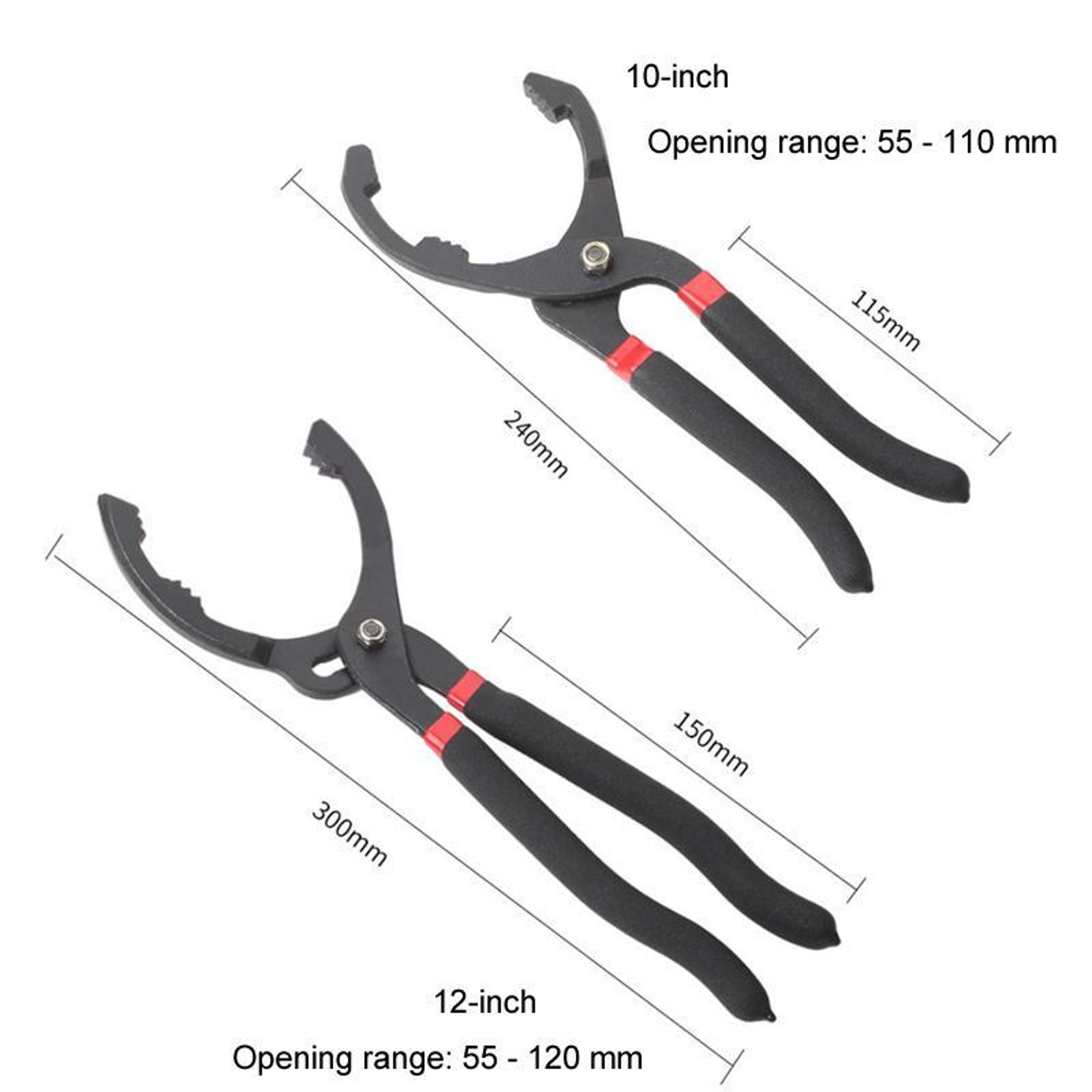 Heavy Duty Adjustable Oil Filter Wrench Pliers For Fast Automotive Filter Removal 6