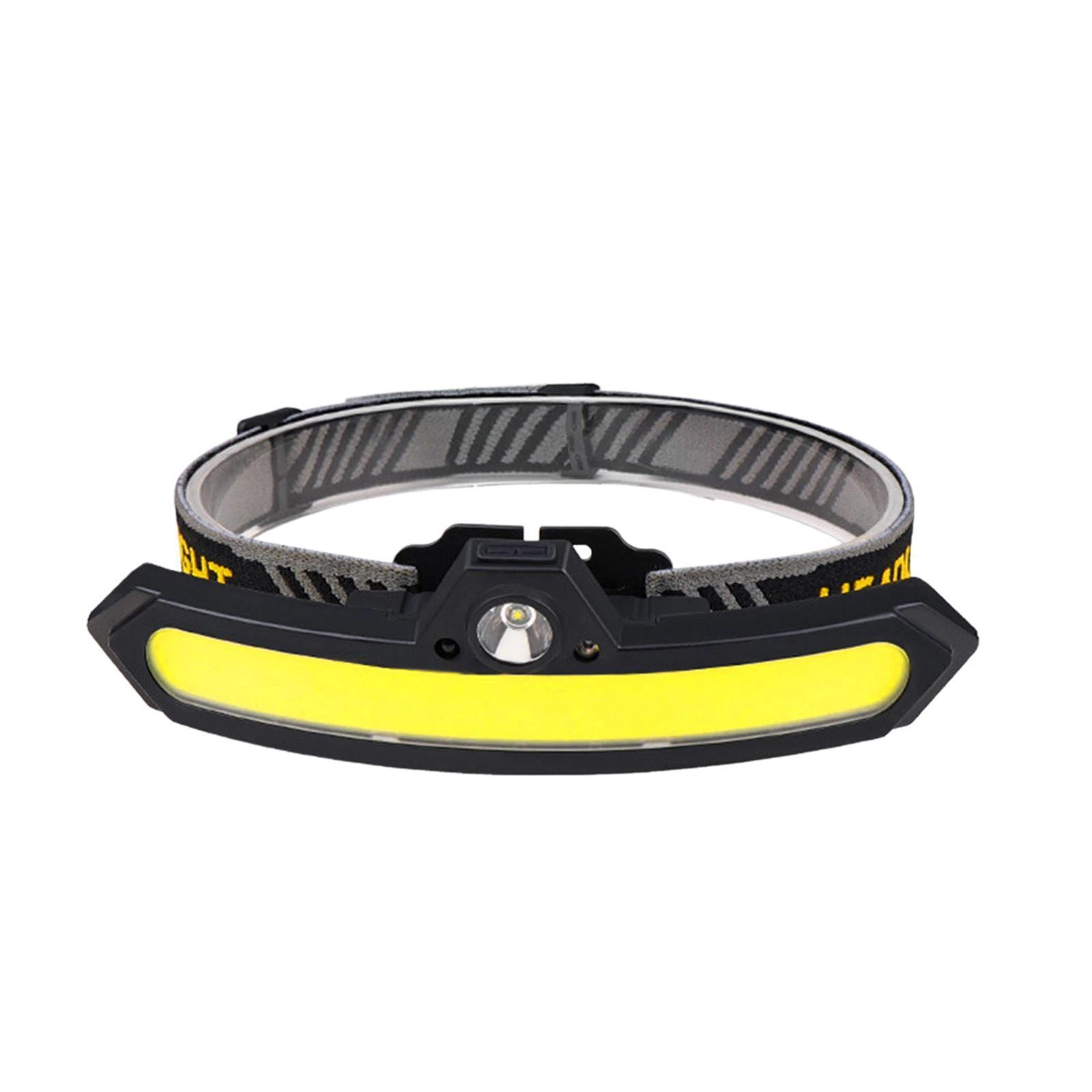 Rechargeable LED Sensor Headlamp With XPE COB Wide Beam  Gesture Control 7