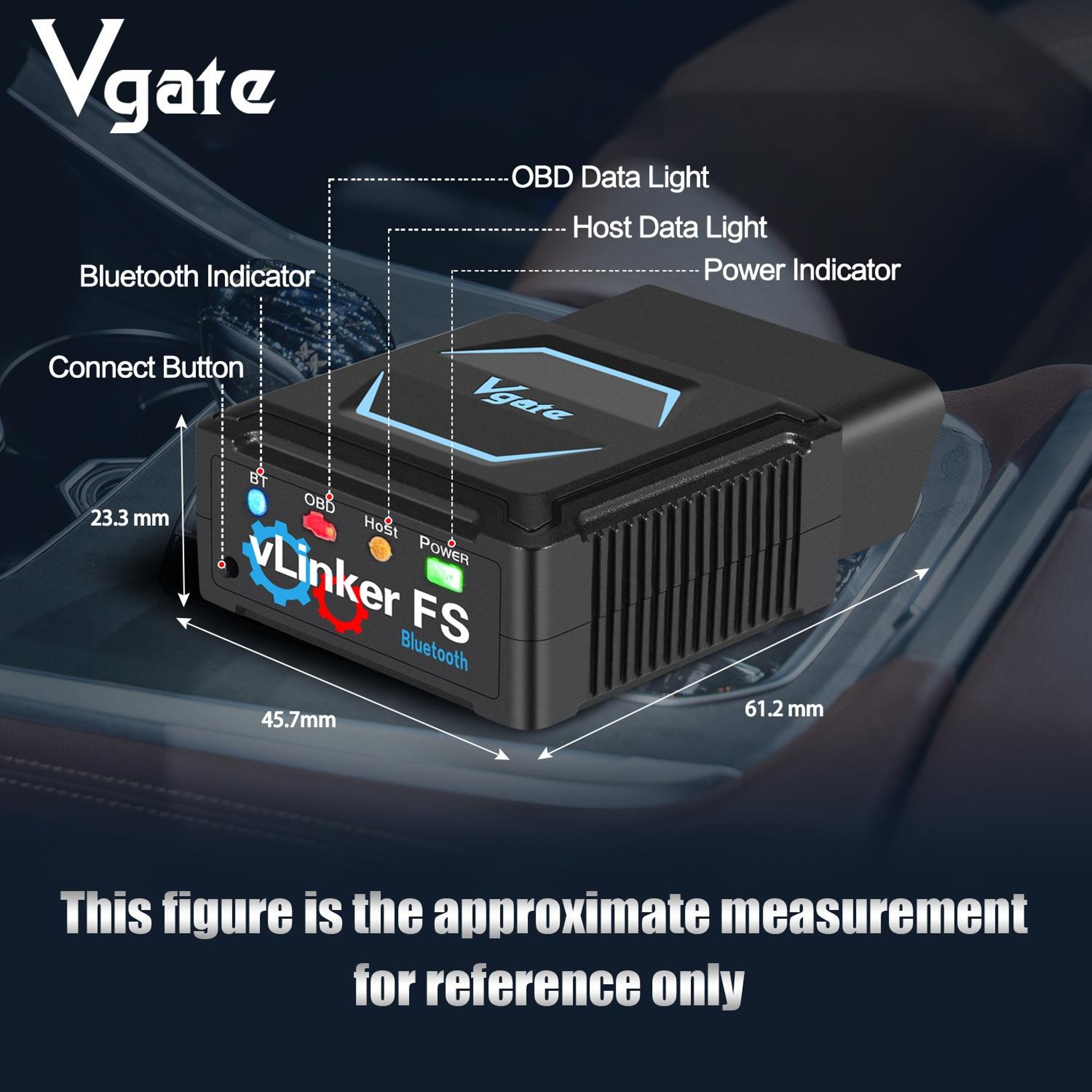 Vgate VLinker FS Bluetooth OBD2 Scanner For IOS Android  Windows 1