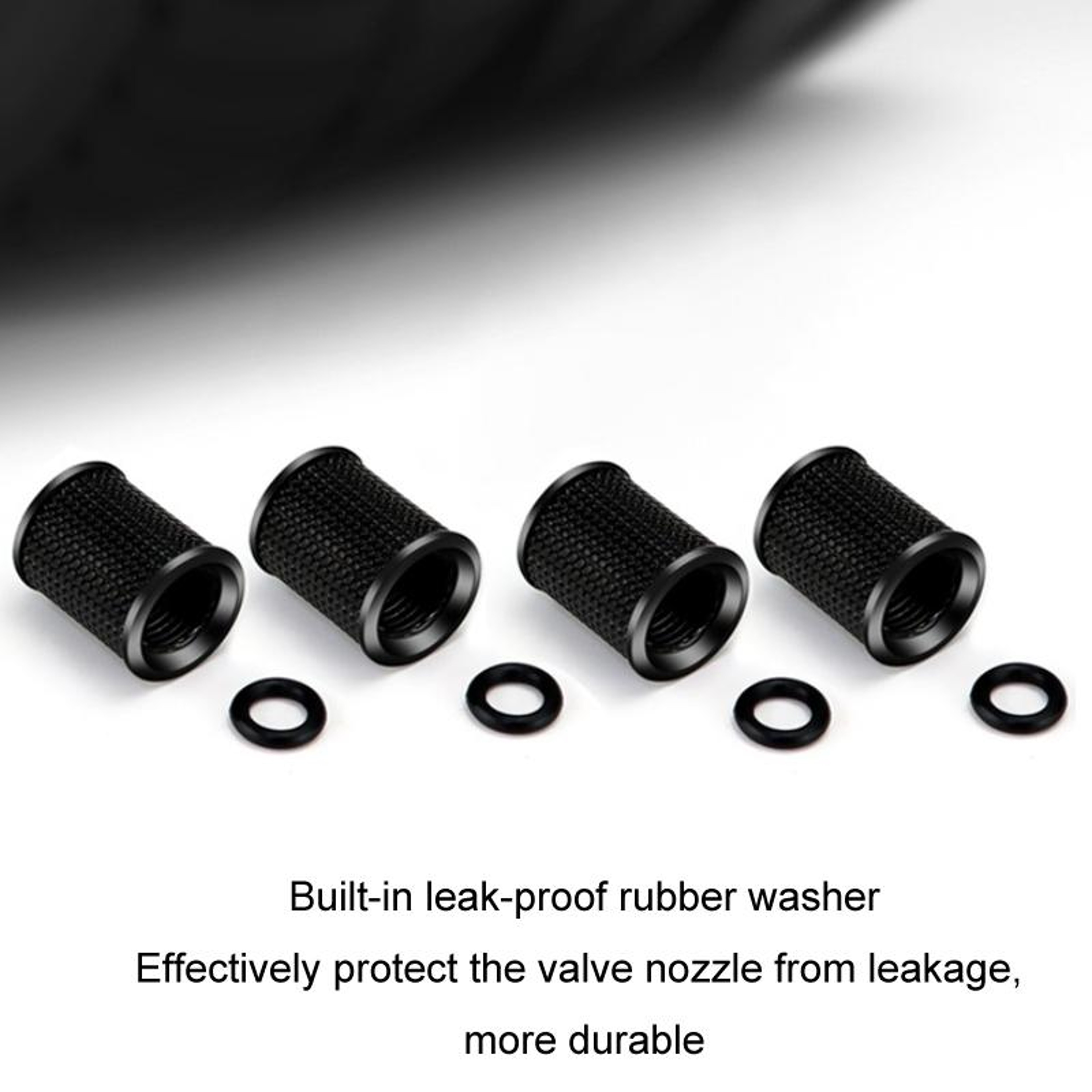 Universal Anti Theft Tire Valve Caps 4 Piece Set Dustproof Wheel Stem Covers 3