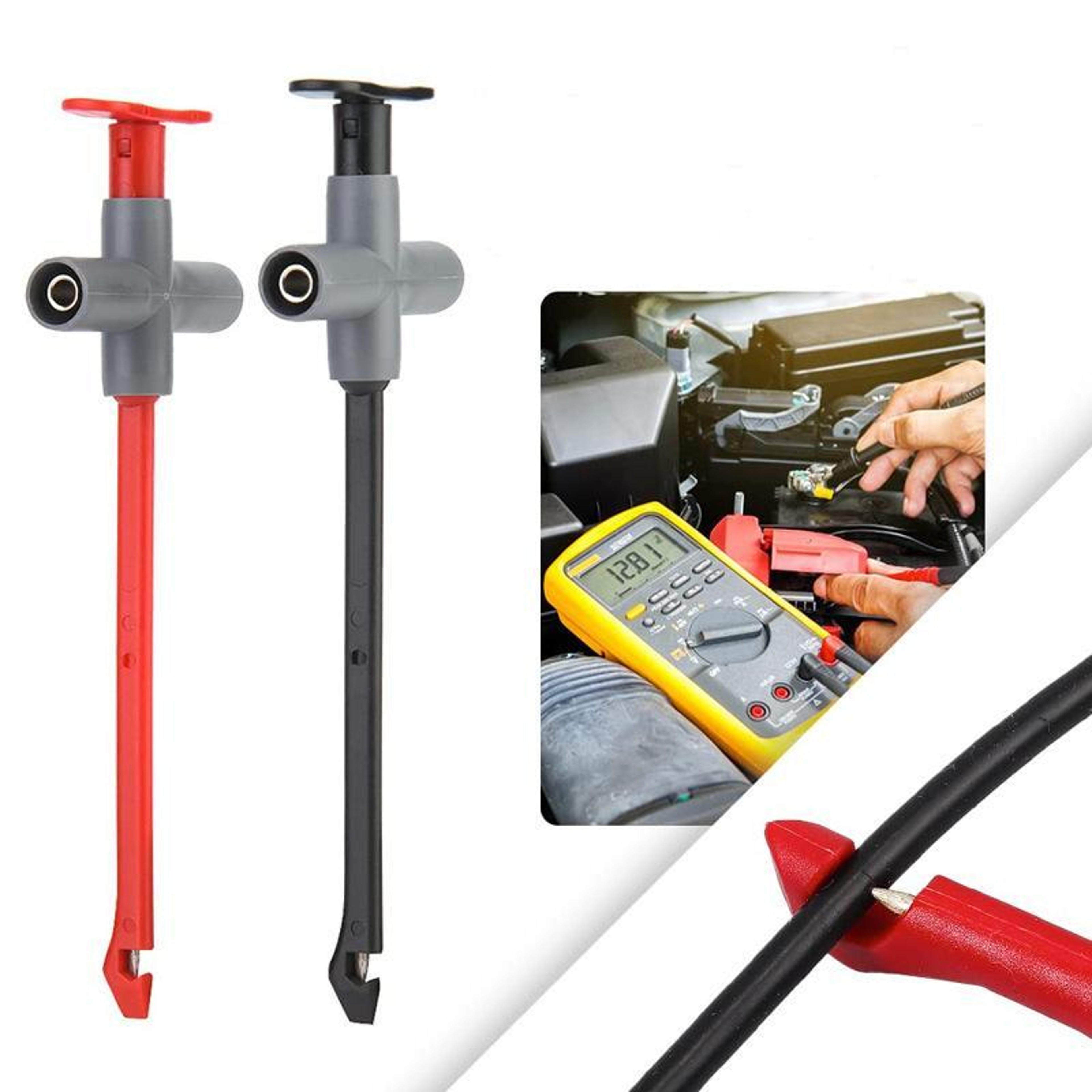 Auto Repair Circuit Piercing Hook Test Probe For Multimeter Wire Testing 4