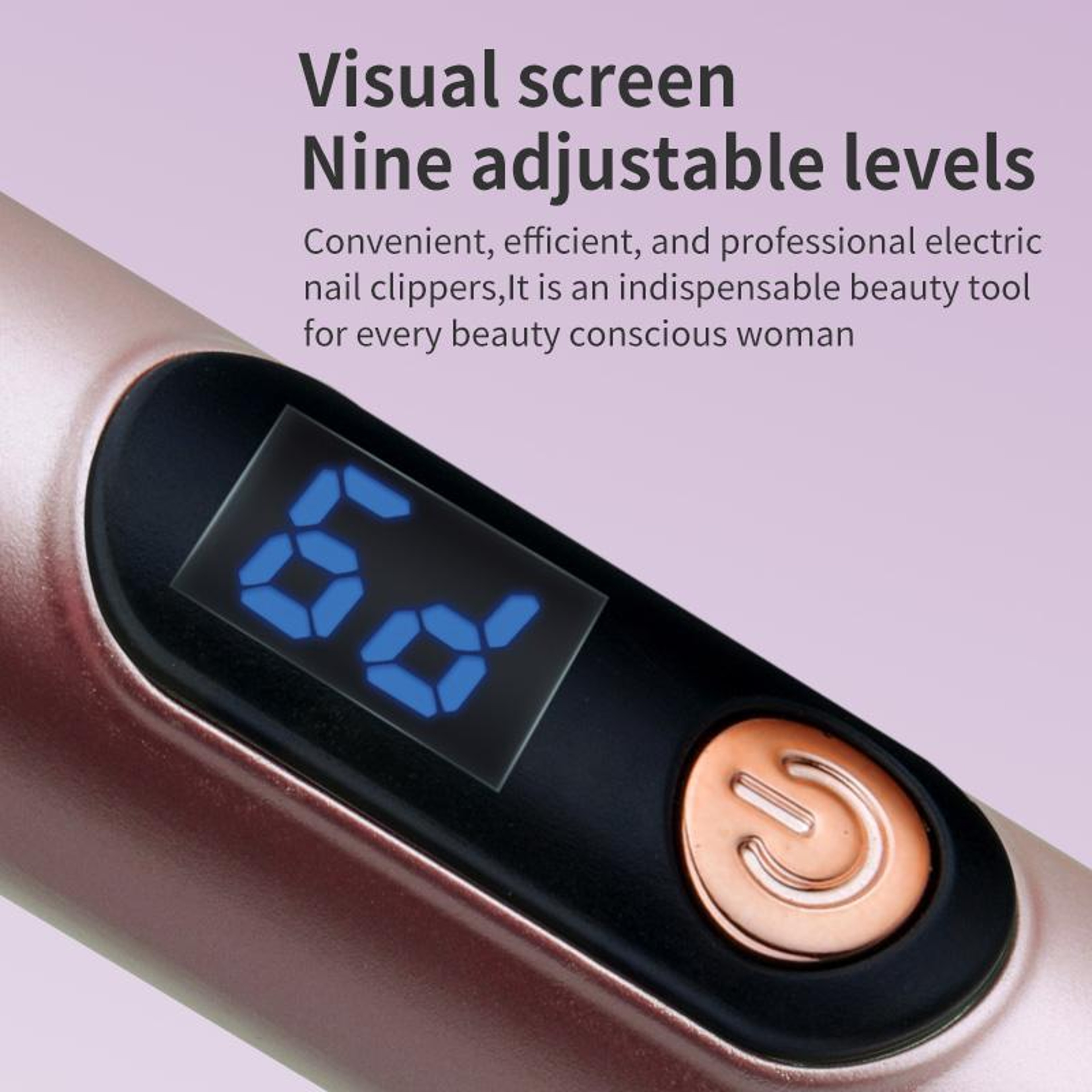 Cordless Electric Nail Drill  Polishing Machine With 9 Speed Display 3